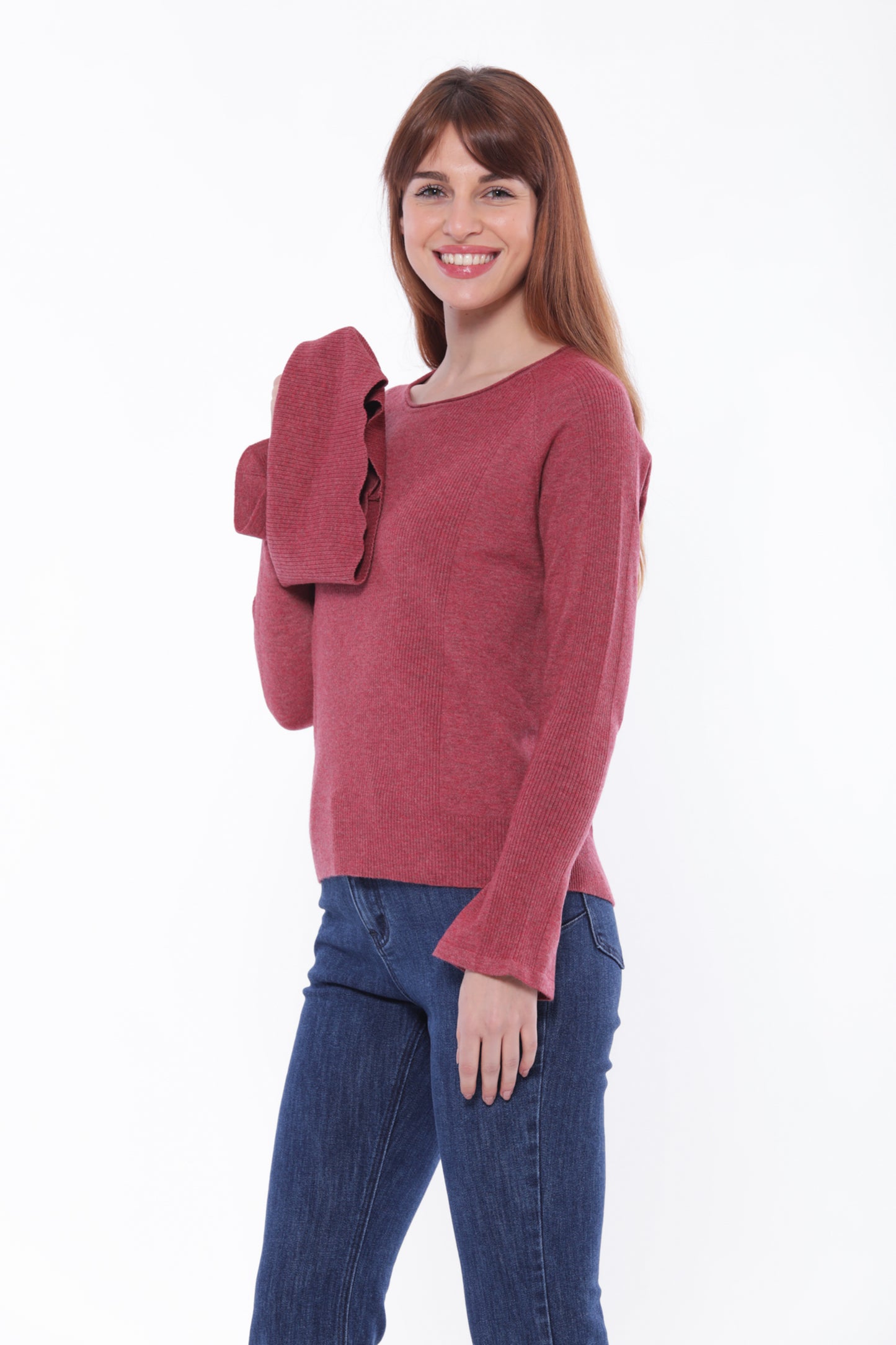 MAGLIA SCOLLO TONDO CON COLLO REMOVIBILE
