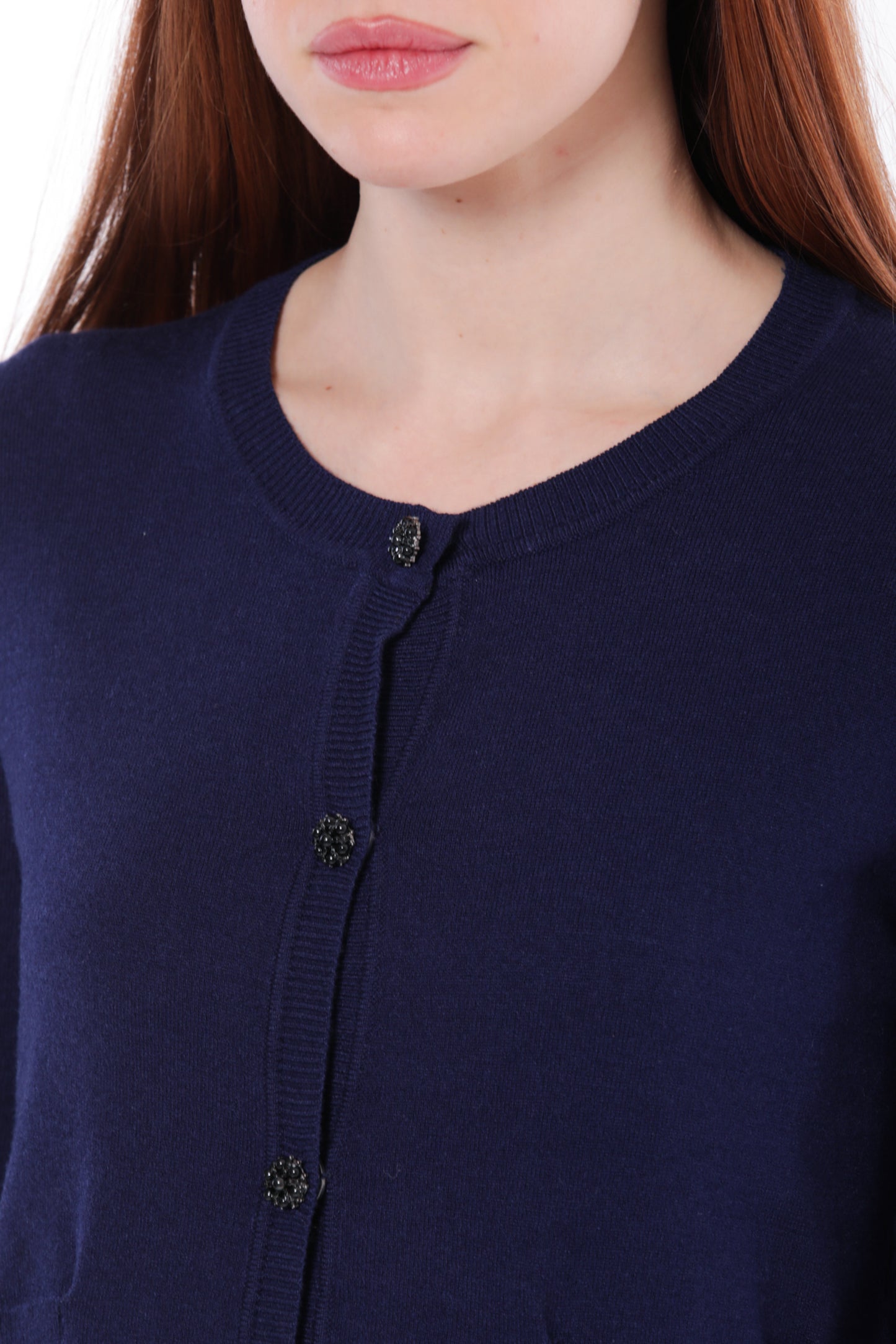 CARDIGAN CORTO CON BOTTONI GIOIELLO