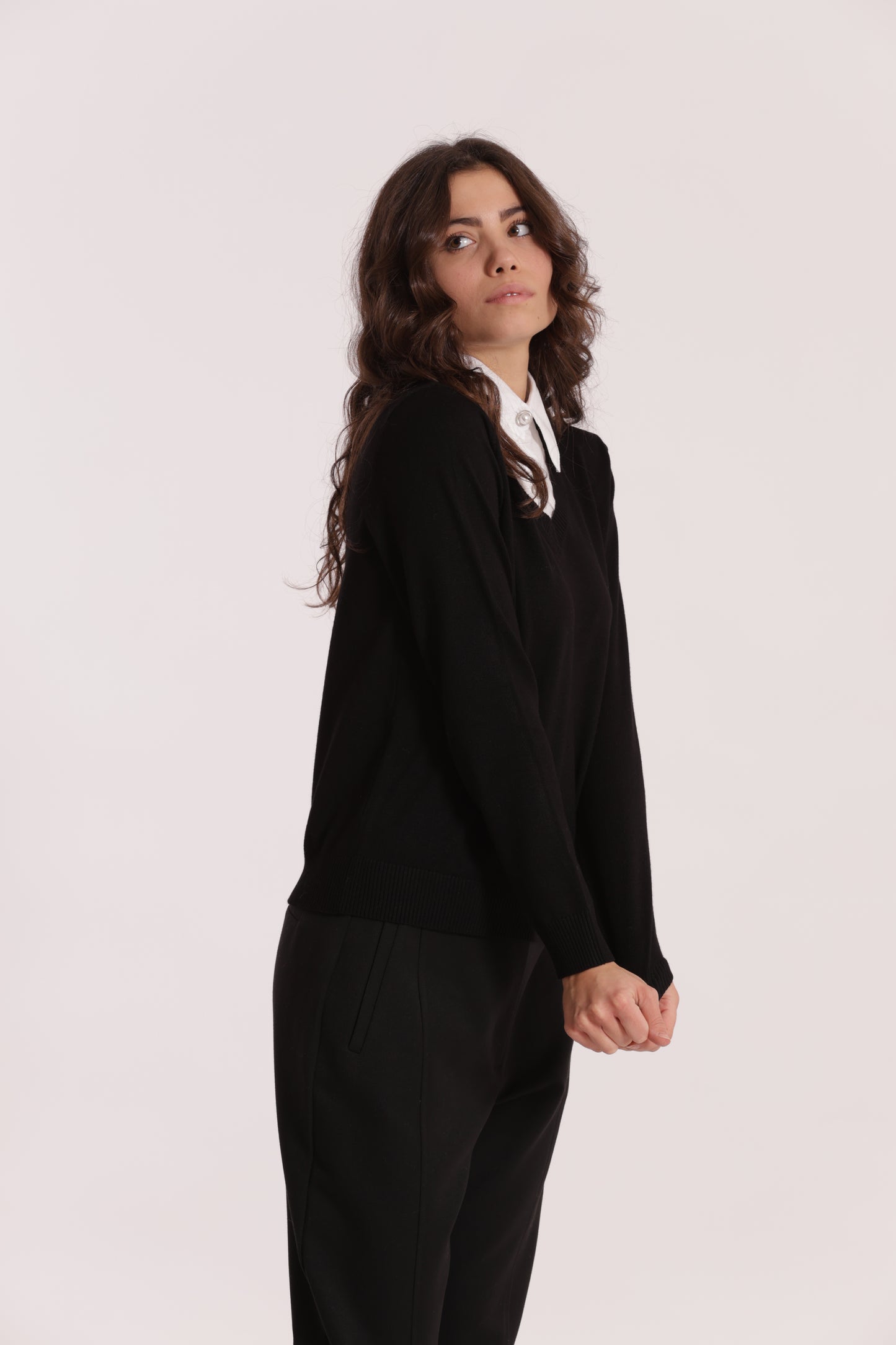 MAGLIA CON COLLETTO DI CAMICIA