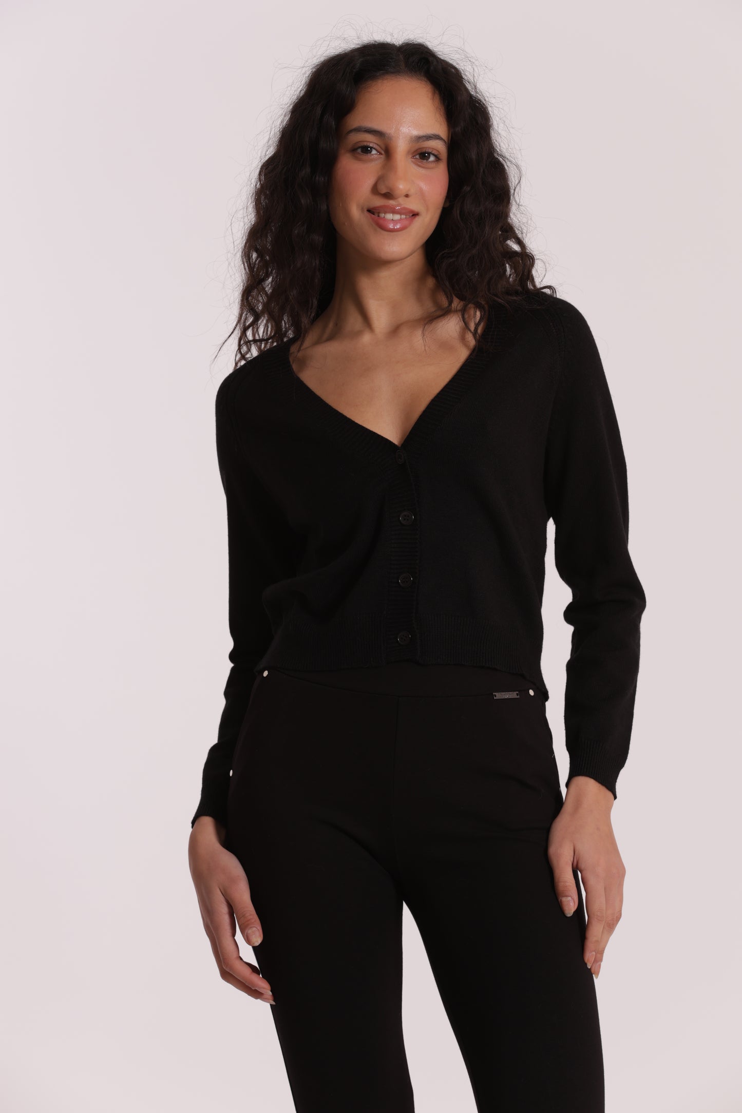 MAGLIA CARDIGAN CON BOTTONI GIOIELLO