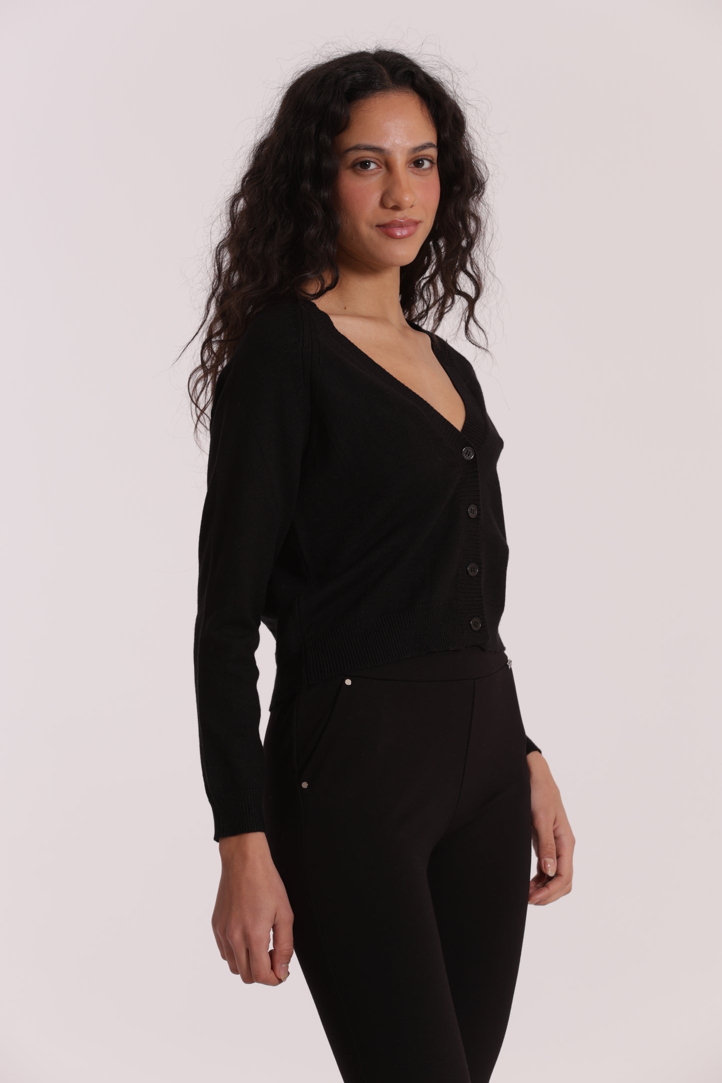 MAGLIA CARDIGAN CON BOTTONI GIOIELLO