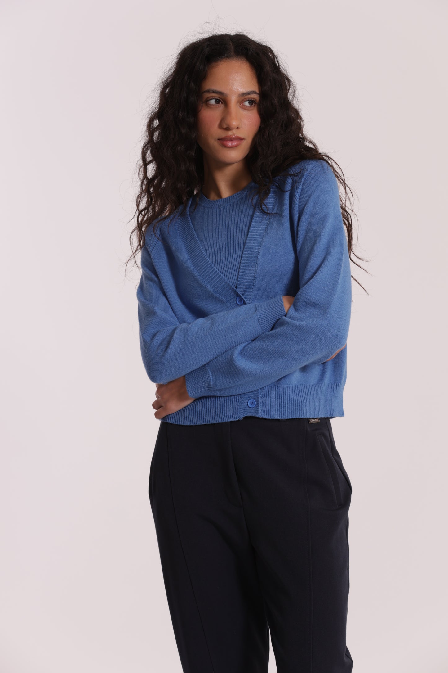 MAGLIA CARDIGAN CON BOTTONI GIOIELLO