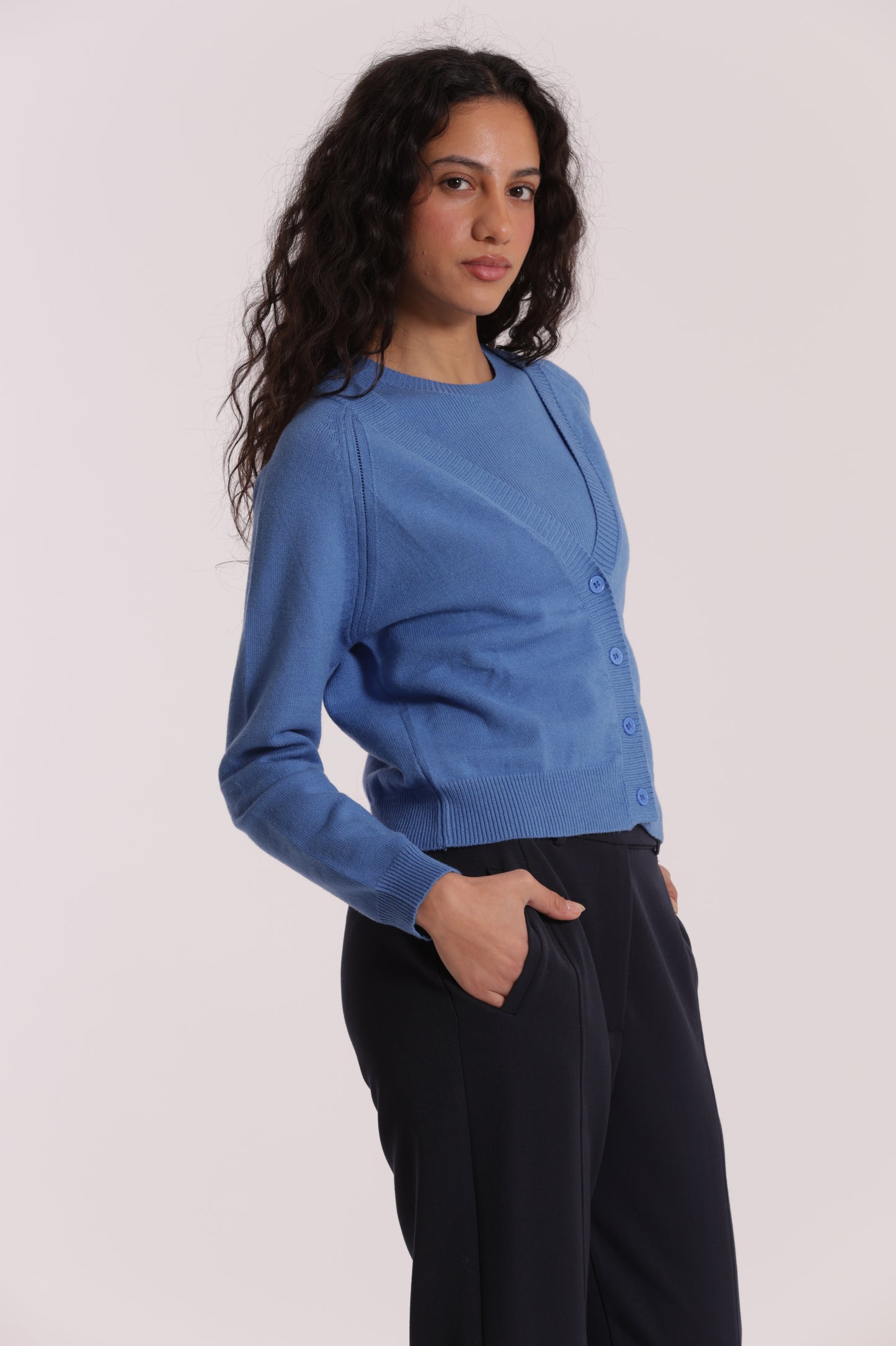 MAGLIA CARDIGAN CON BOTTONI GIOIELLO