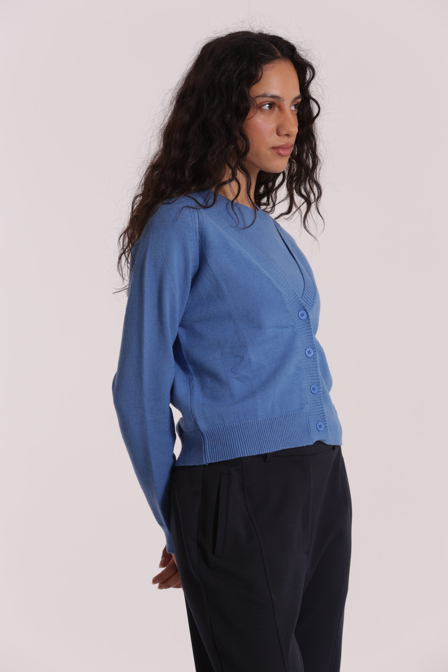 MAGLIA CARDIGAN CON BOTTONI GIOIELLO