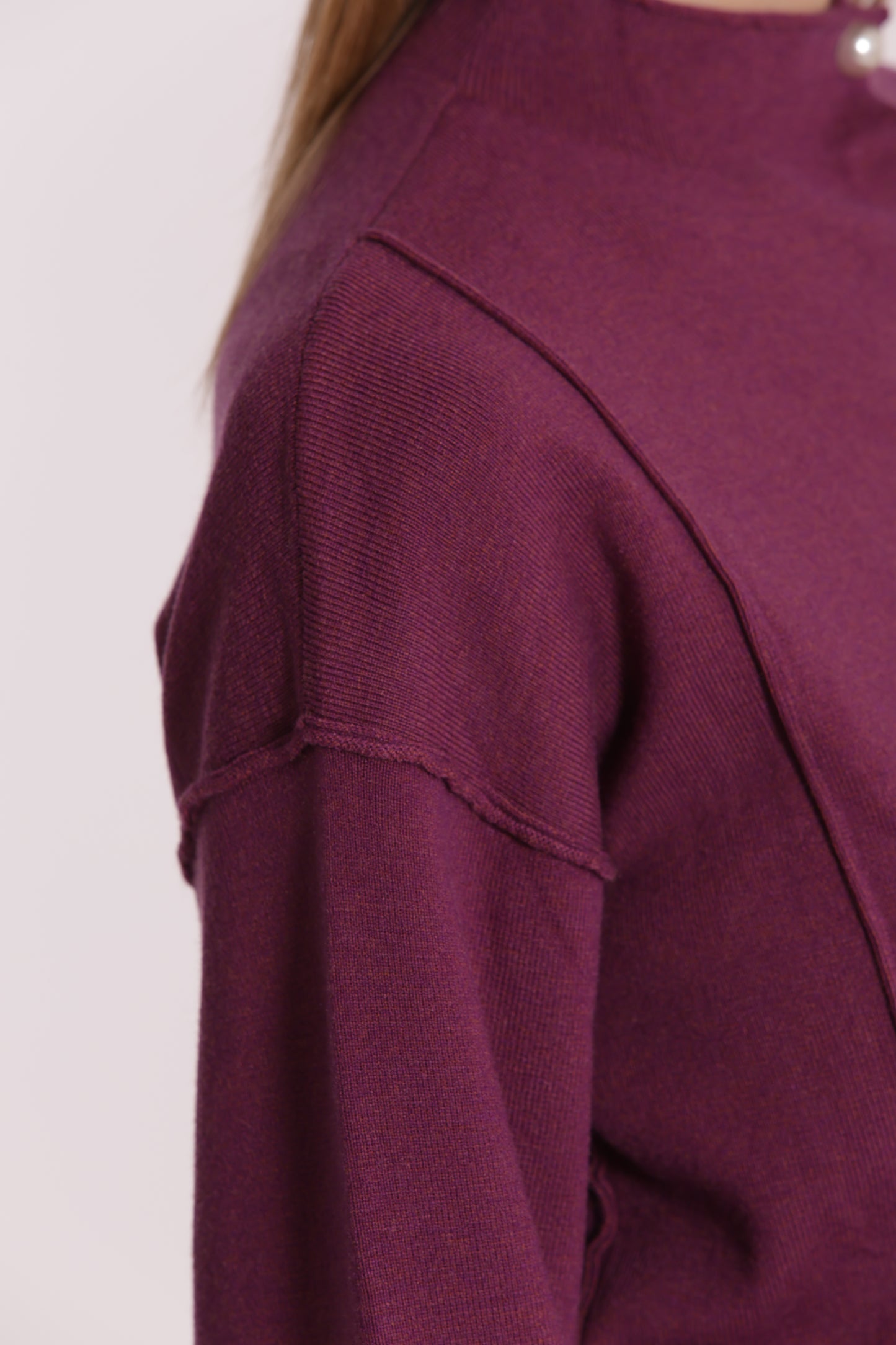 MAGLIA CARDIGAN CON BOTTONI PERLE