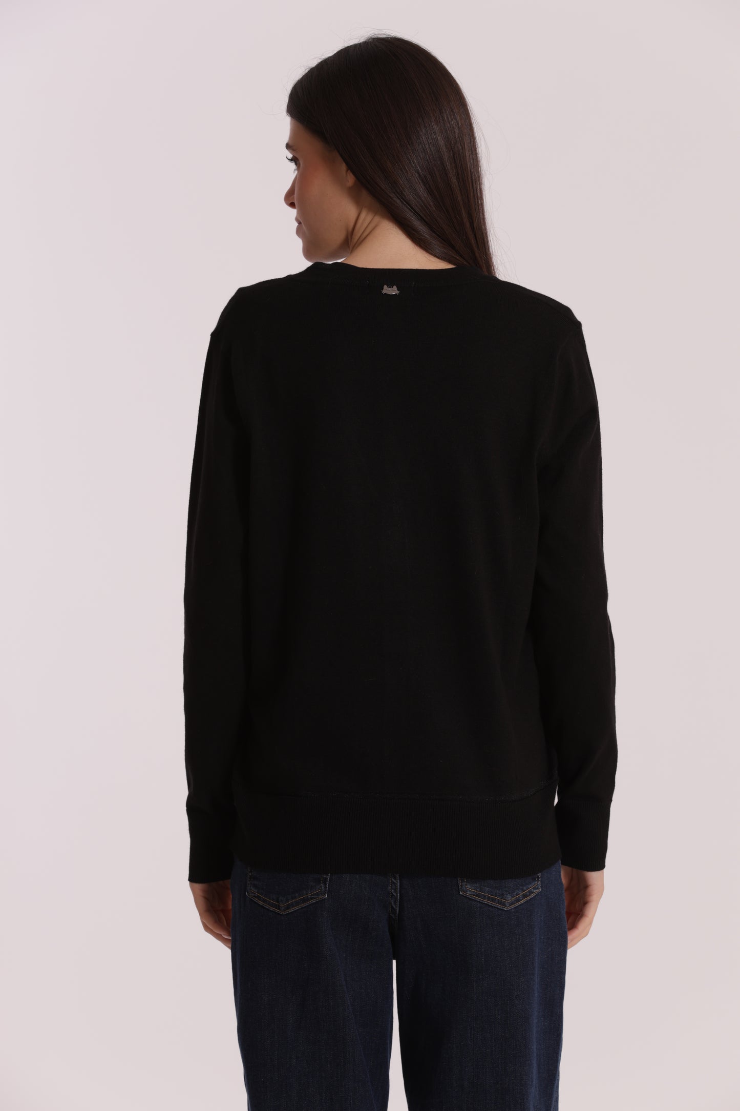 MAGLIA CARDIGAN CON BORDI LUREX