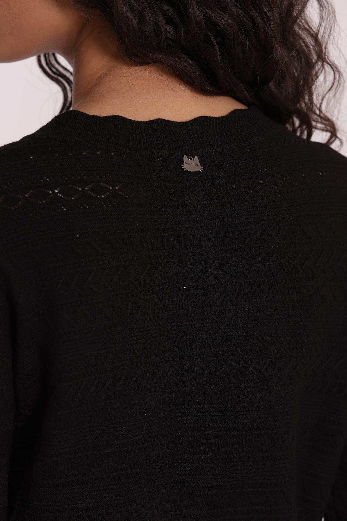 MAGLIA CARDIGAN TRAFORATO