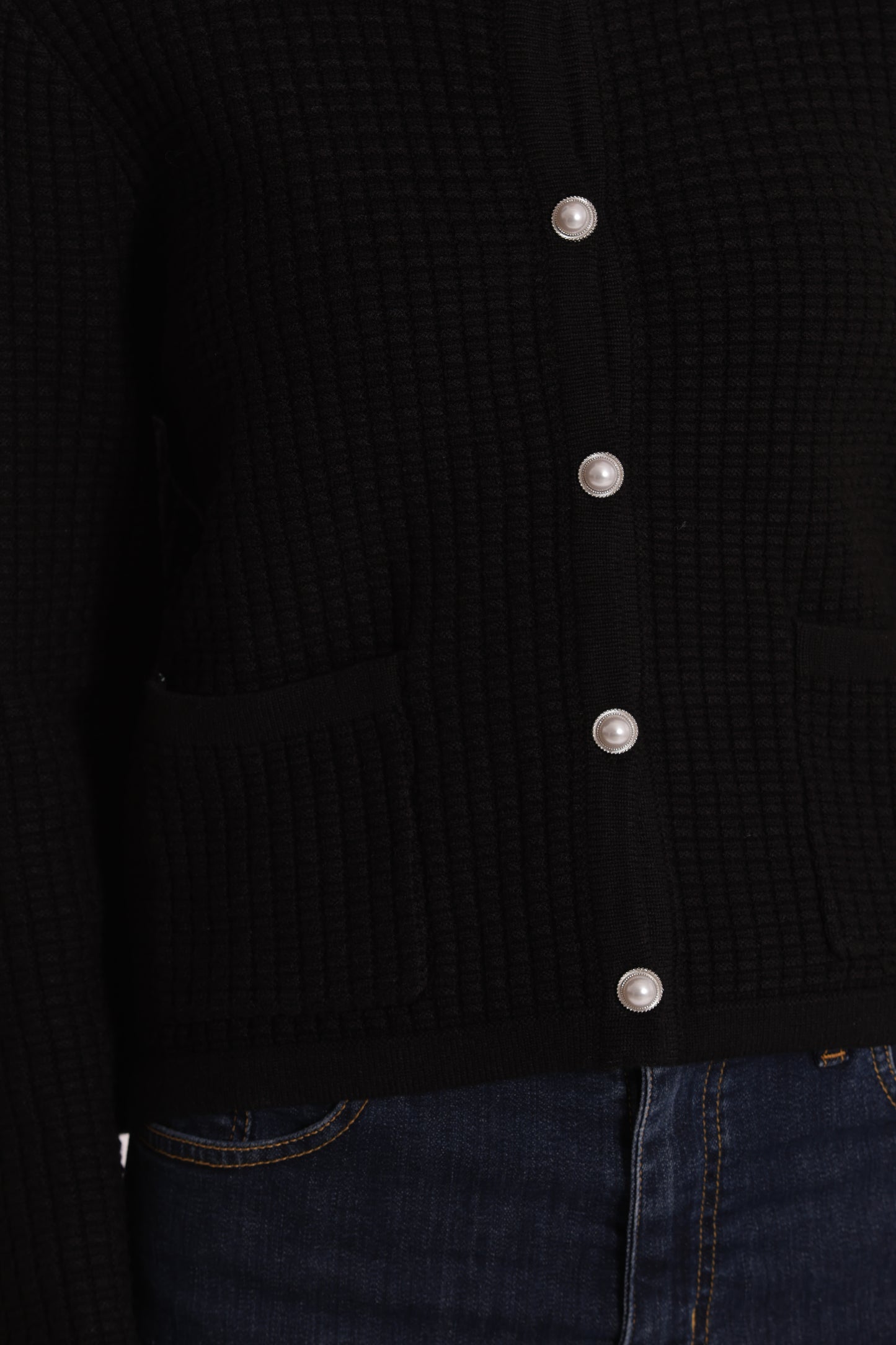 MAGLIA CARDIGAN NIDO D'APE