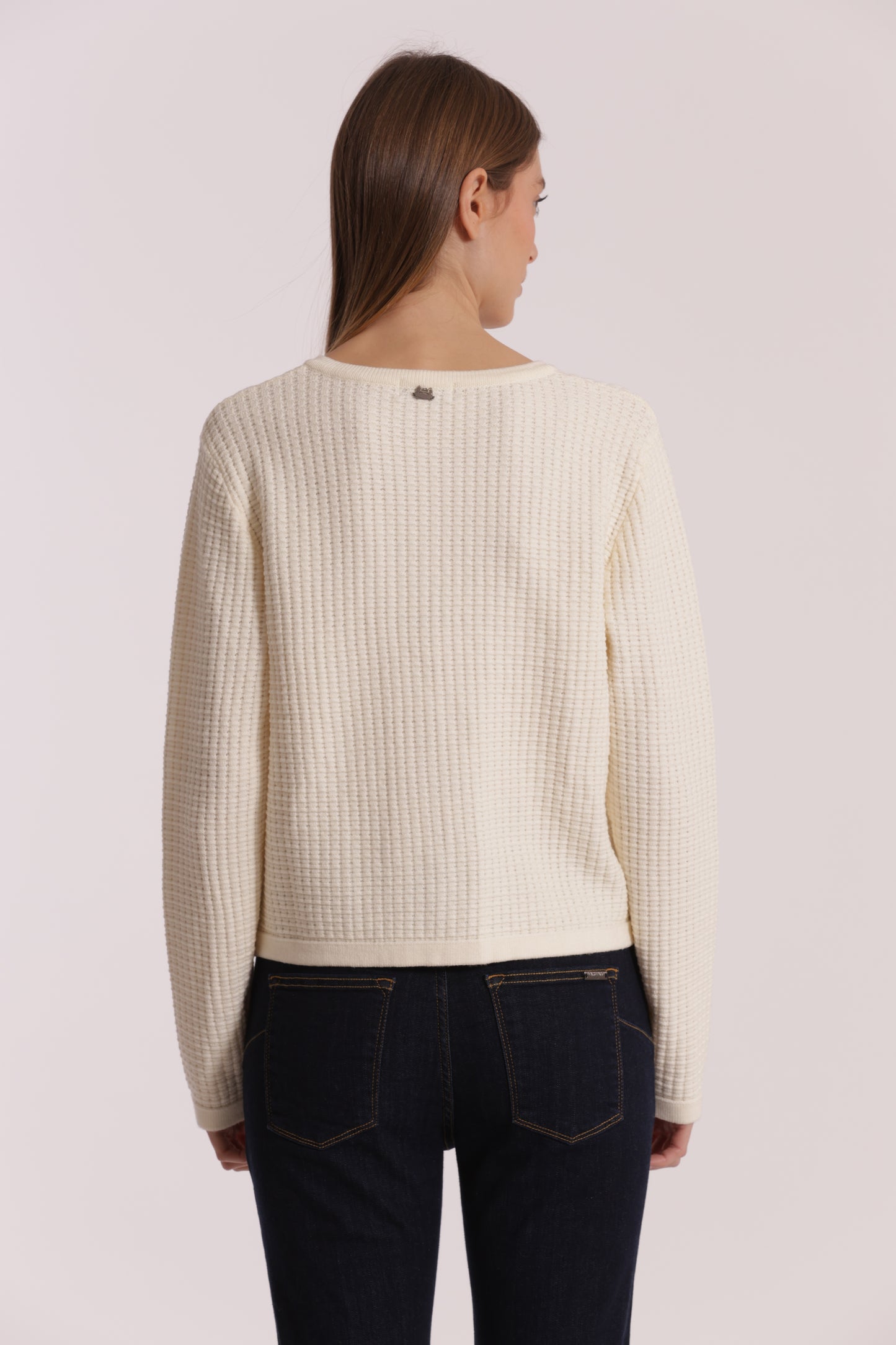 MAGLIA CARDIGAN NIDO D'APE