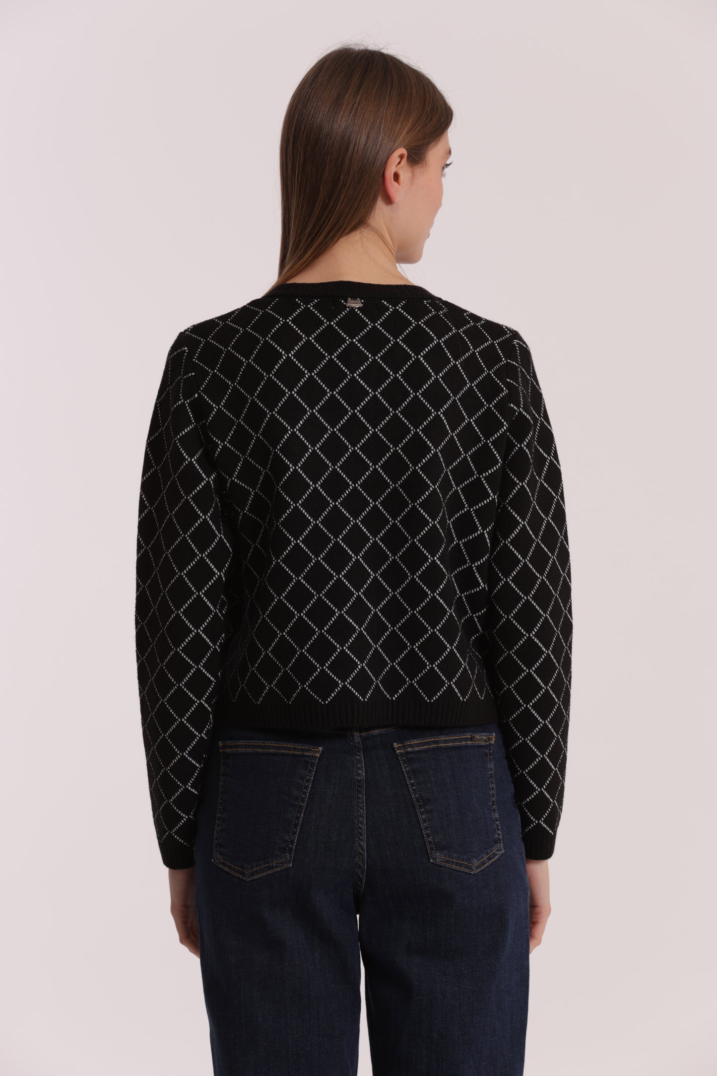 MAGLIA CARDIGAN A ROMBI