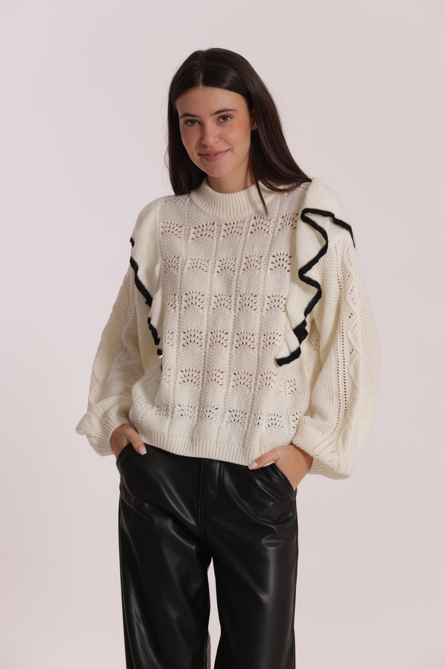 MAGLIA CON ROUGE BICOLOR
