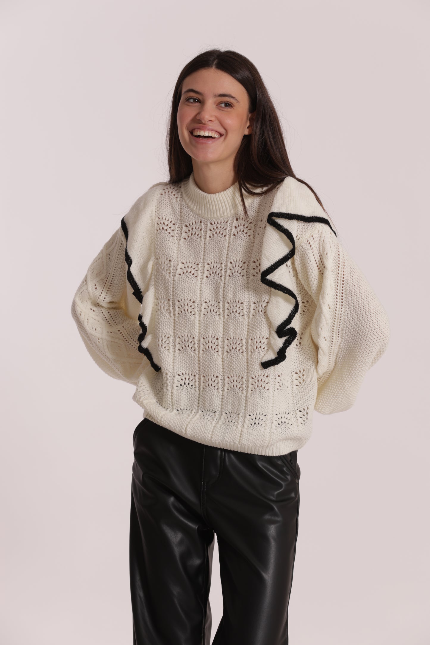 MAGLIA CON ROUGE BICOLOR