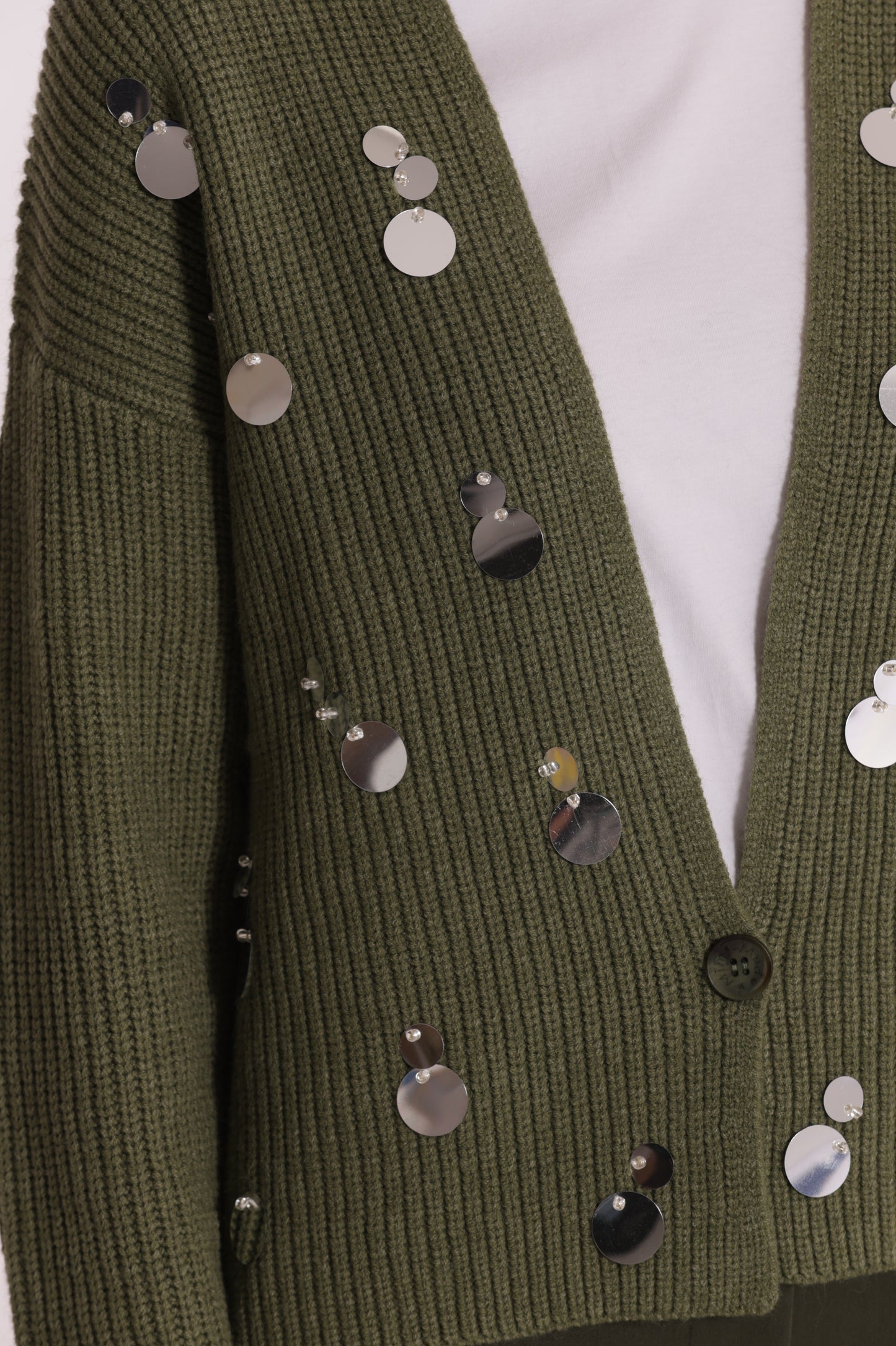 MAGLIA CARDIGAN CON STRASS