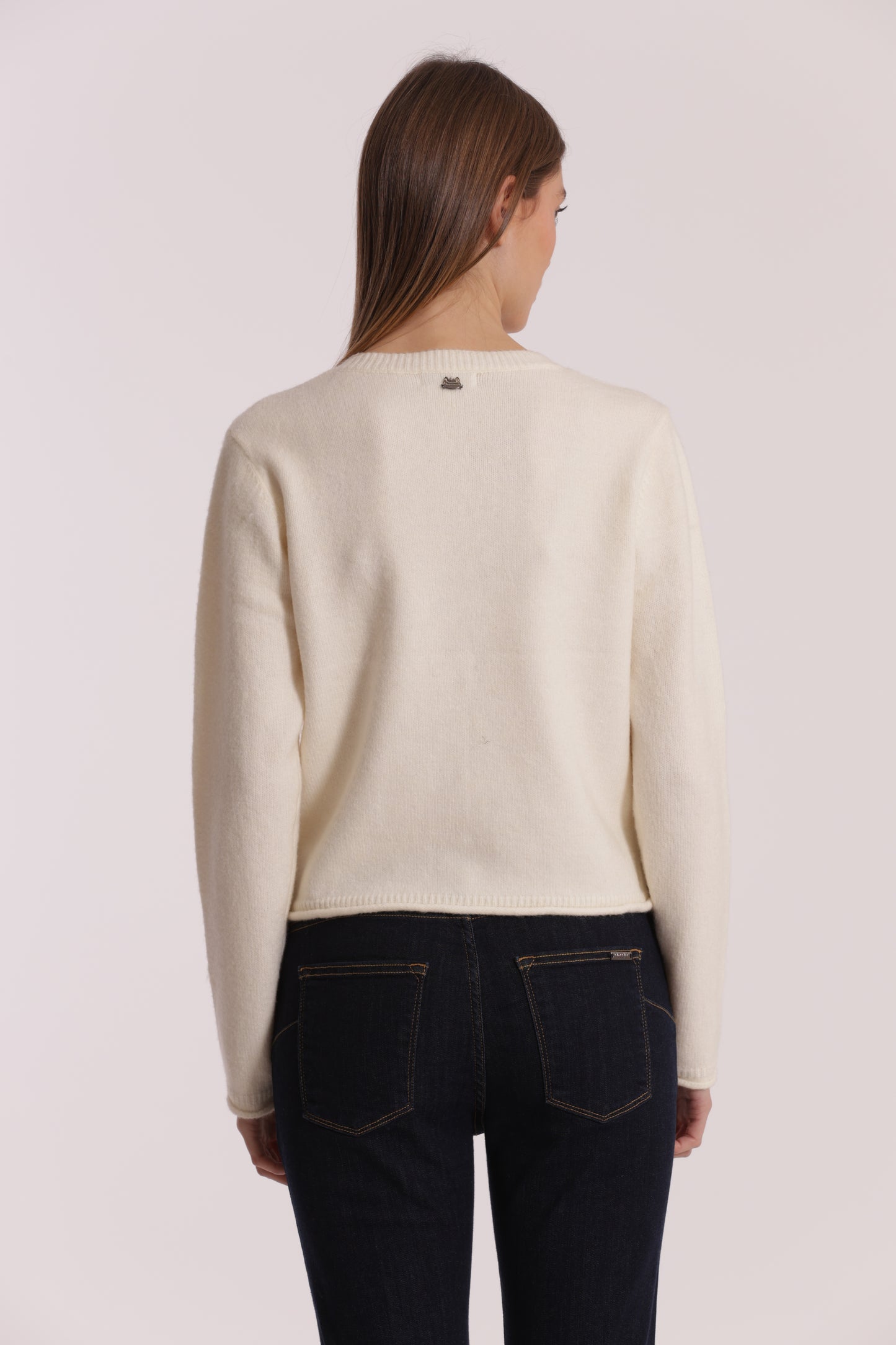 MAGLIA CARDIGAN CON TASCHINO