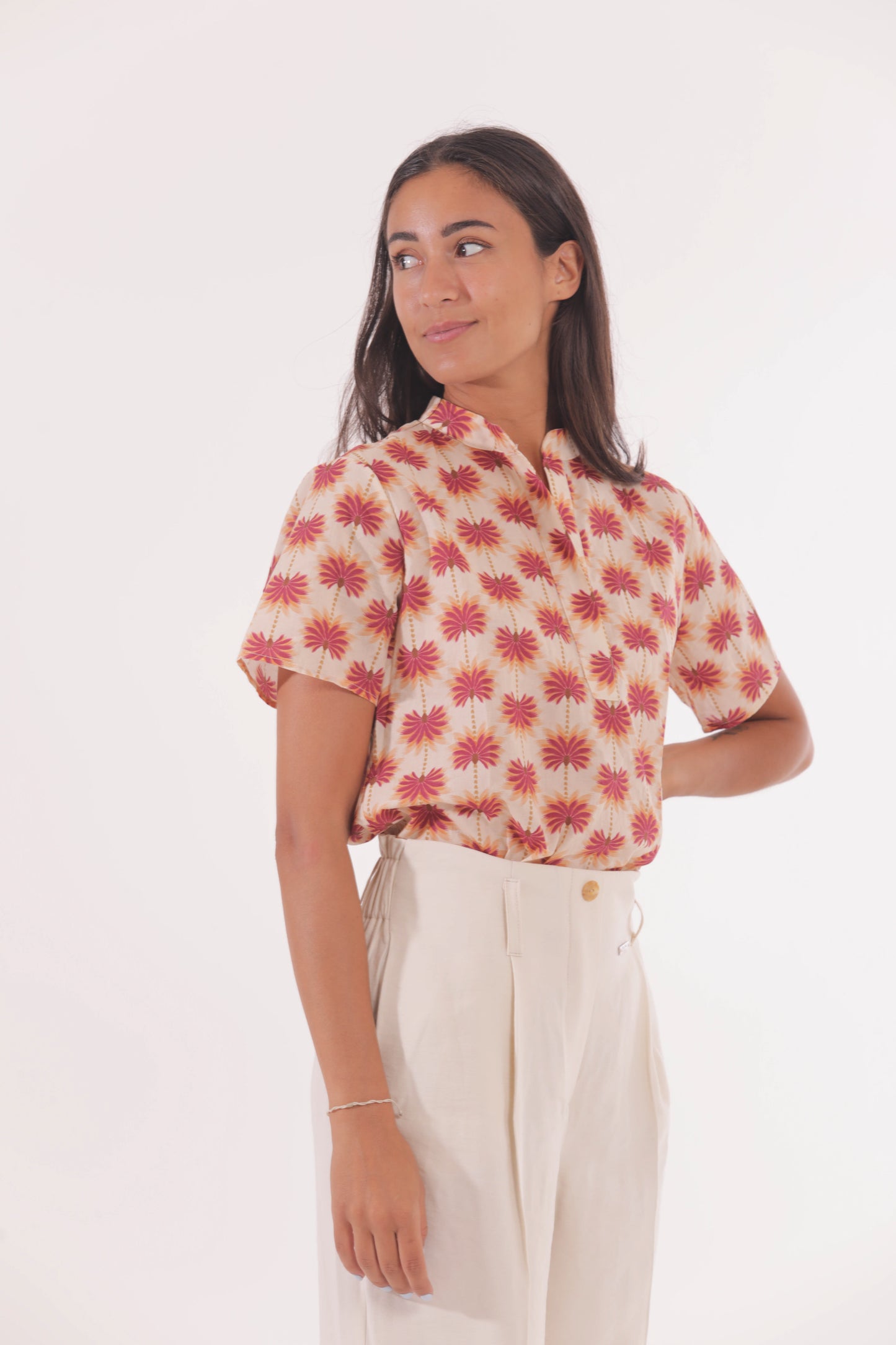 BLUSA CON COLLO ALLA COREANA FANTASIA MAUI