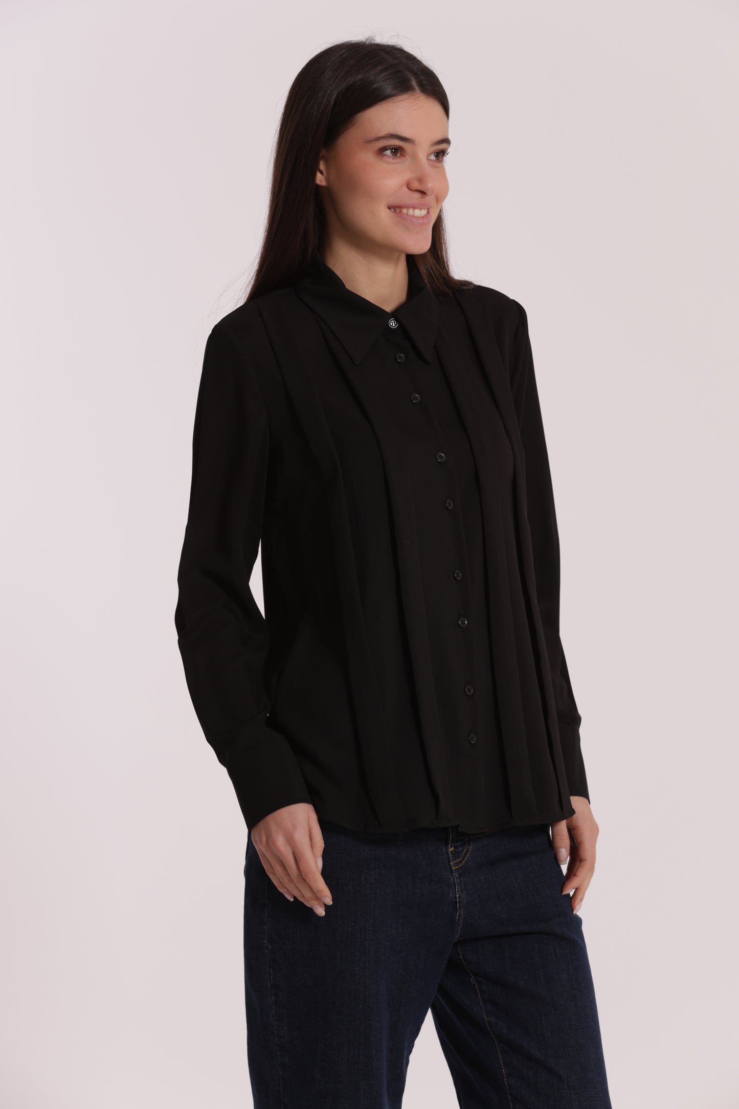 CAMICIA IN SOLTON CON PIEGHE