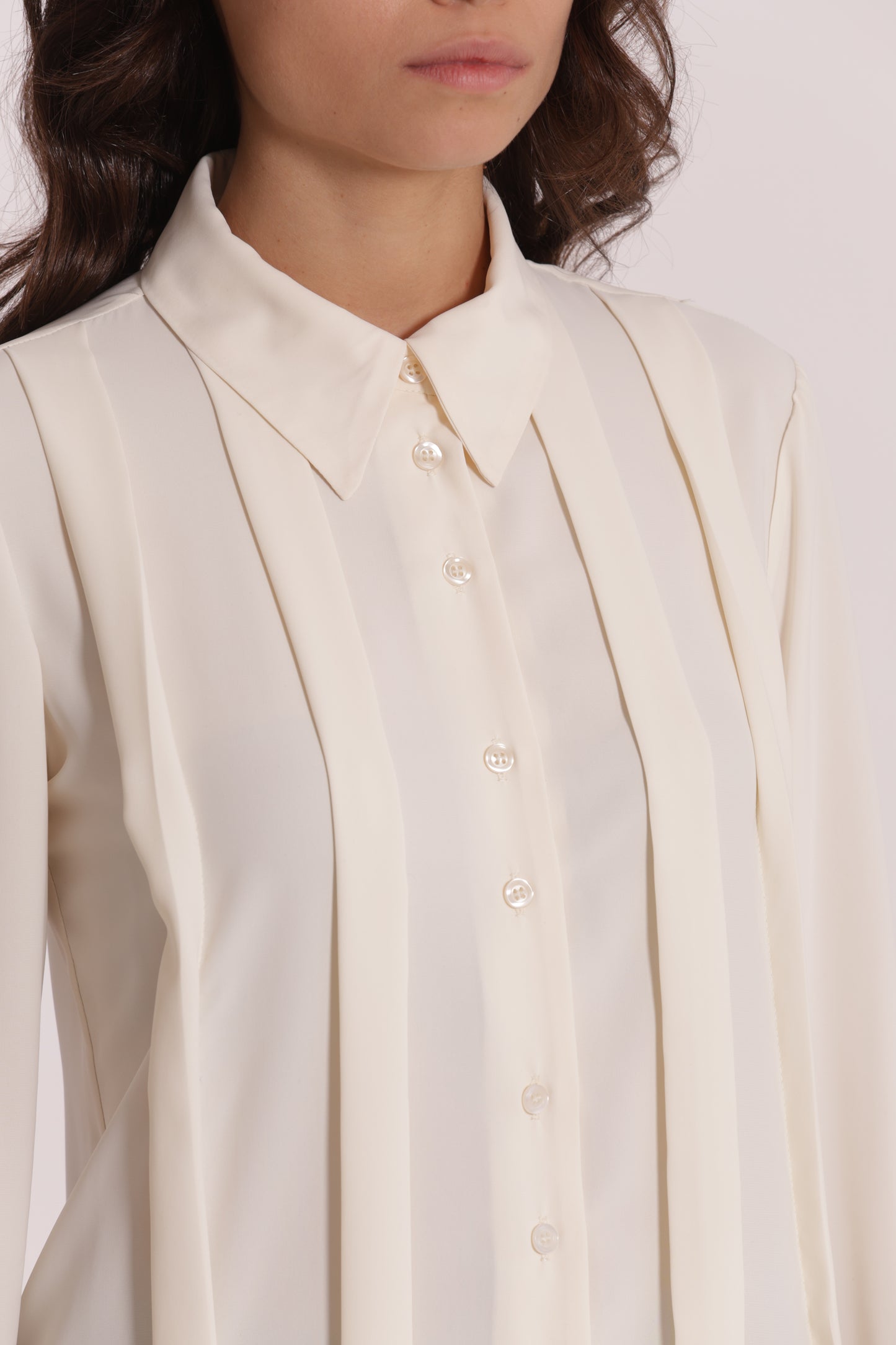 CAMICIA IN SOLTON CON PIEGHE