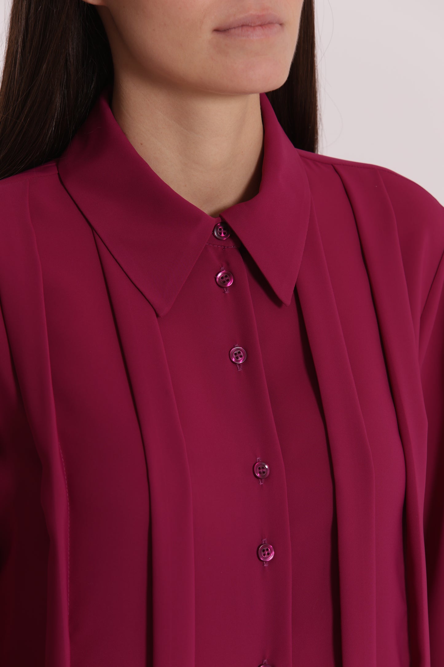 CAMICIA IN SOLTON CON PIEGHE