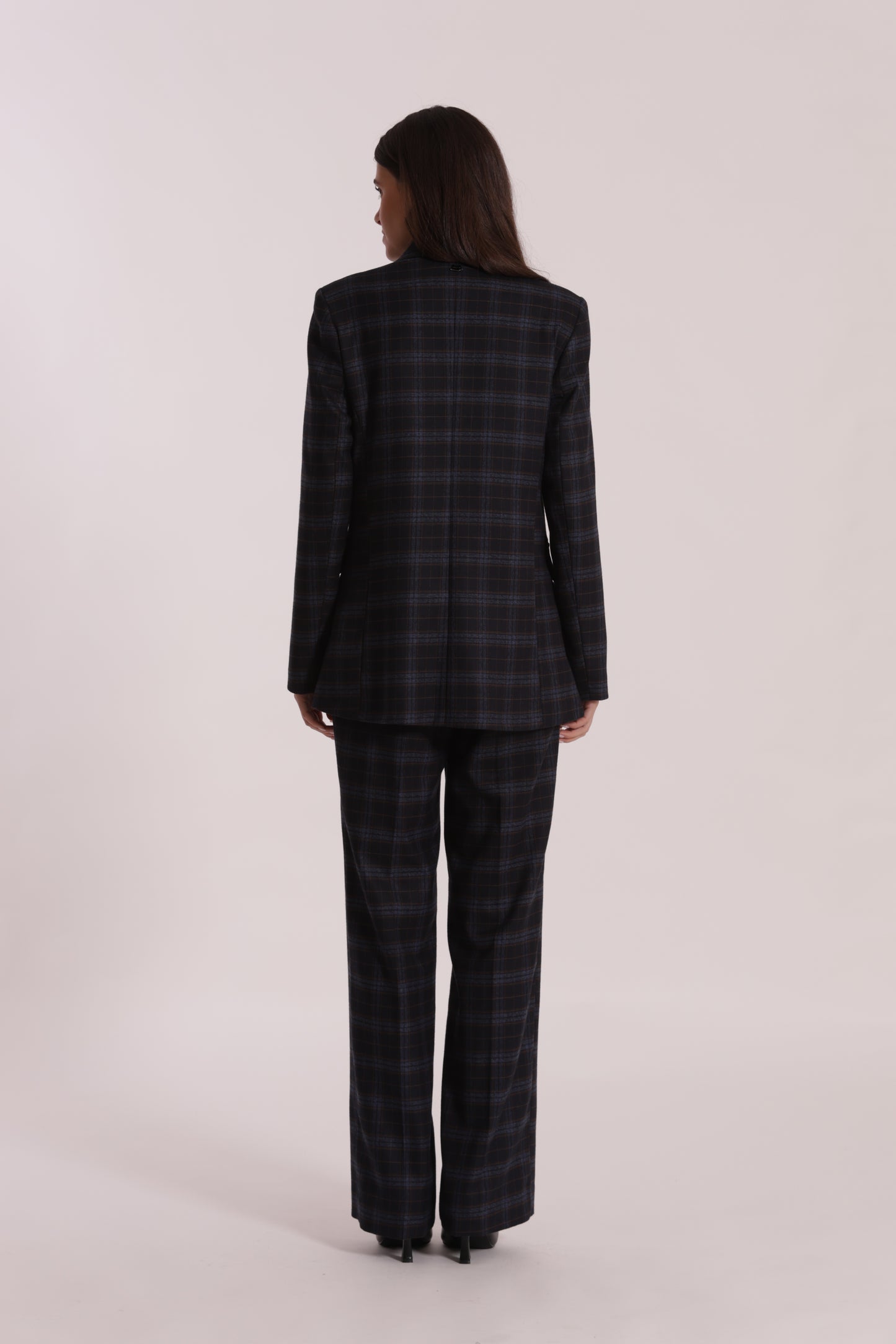 PANTALONE DRITTO TESSUTO CHECK