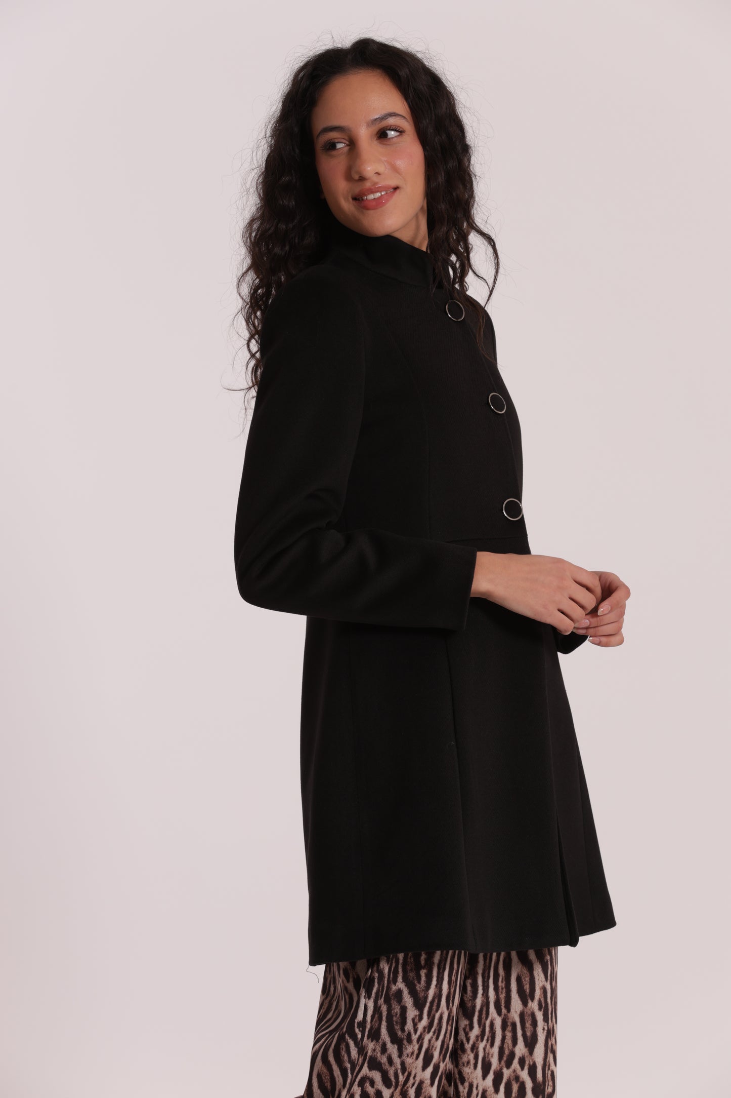 CAPPOTTO BARONETTO CON COLLO ALLA COREANA