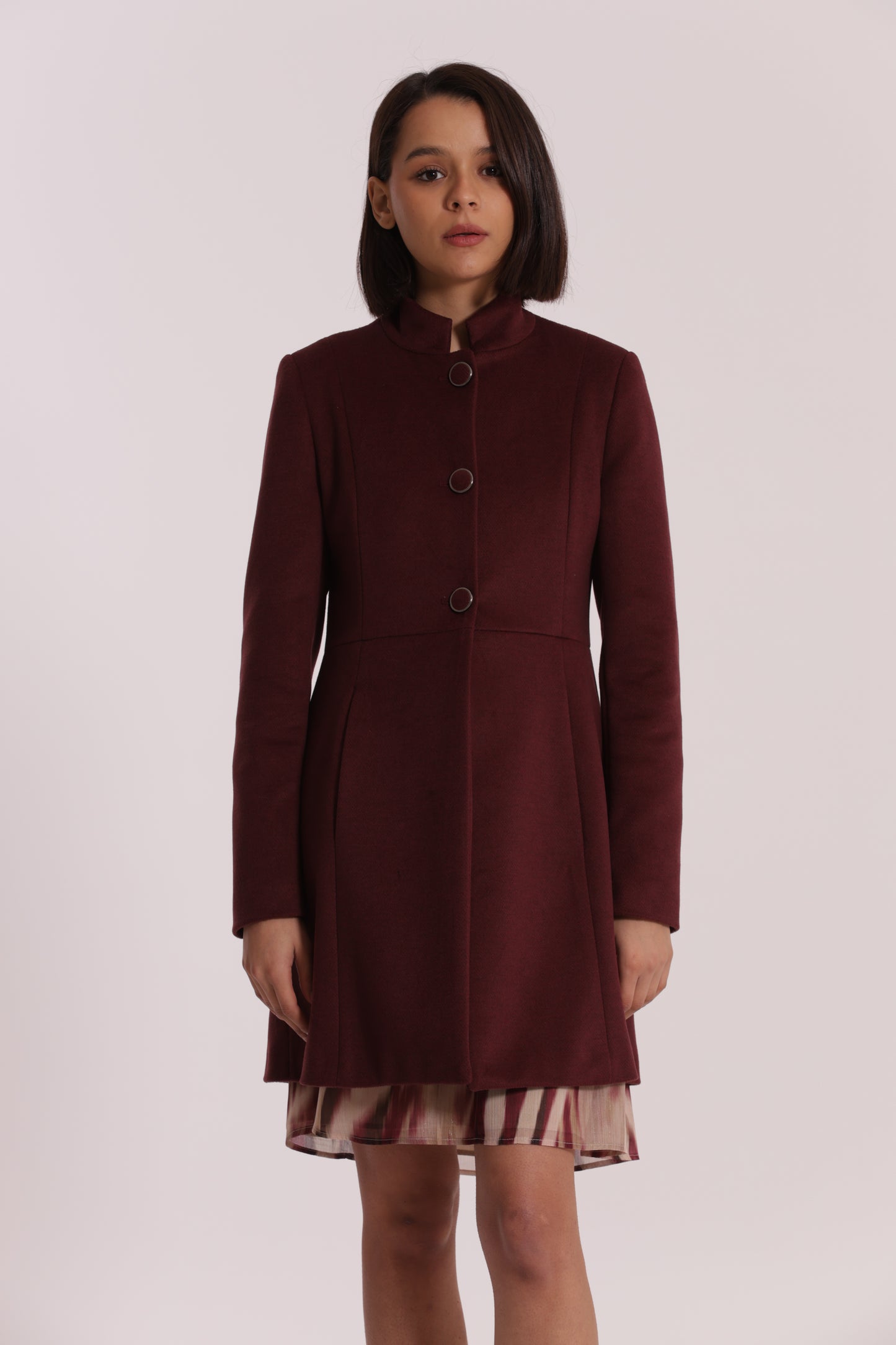 CAPPOTTO BARONETTO CON COLLO ALLA COREANA