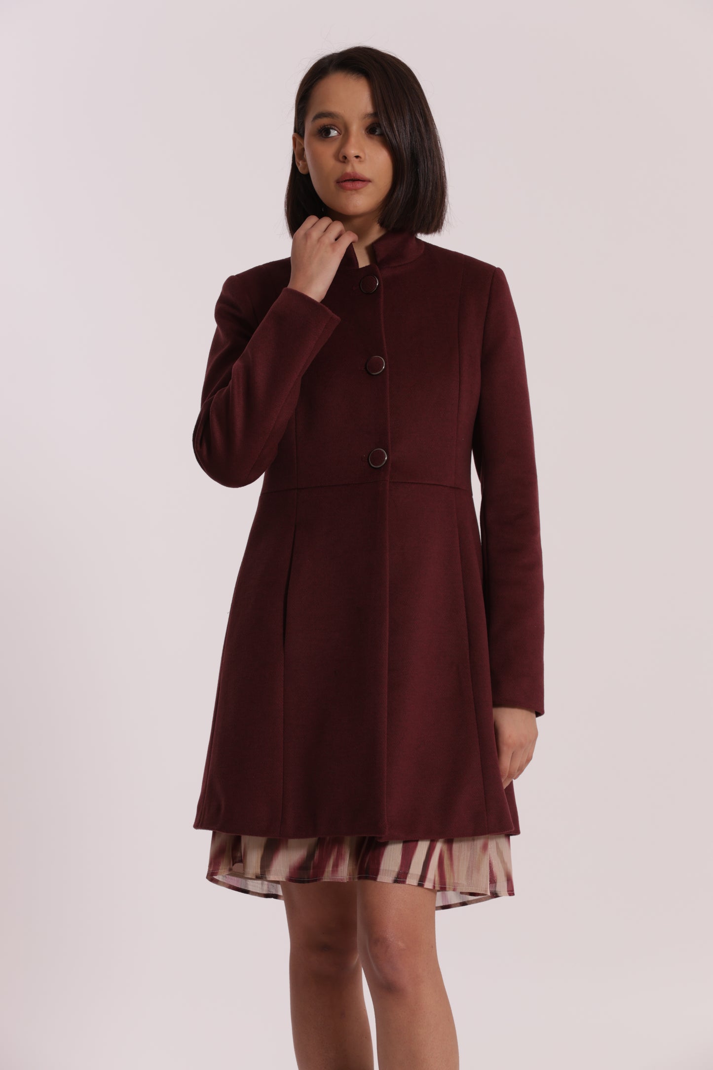 CAPPOTTO BARONETTO CON COLLO ALLA COREANA