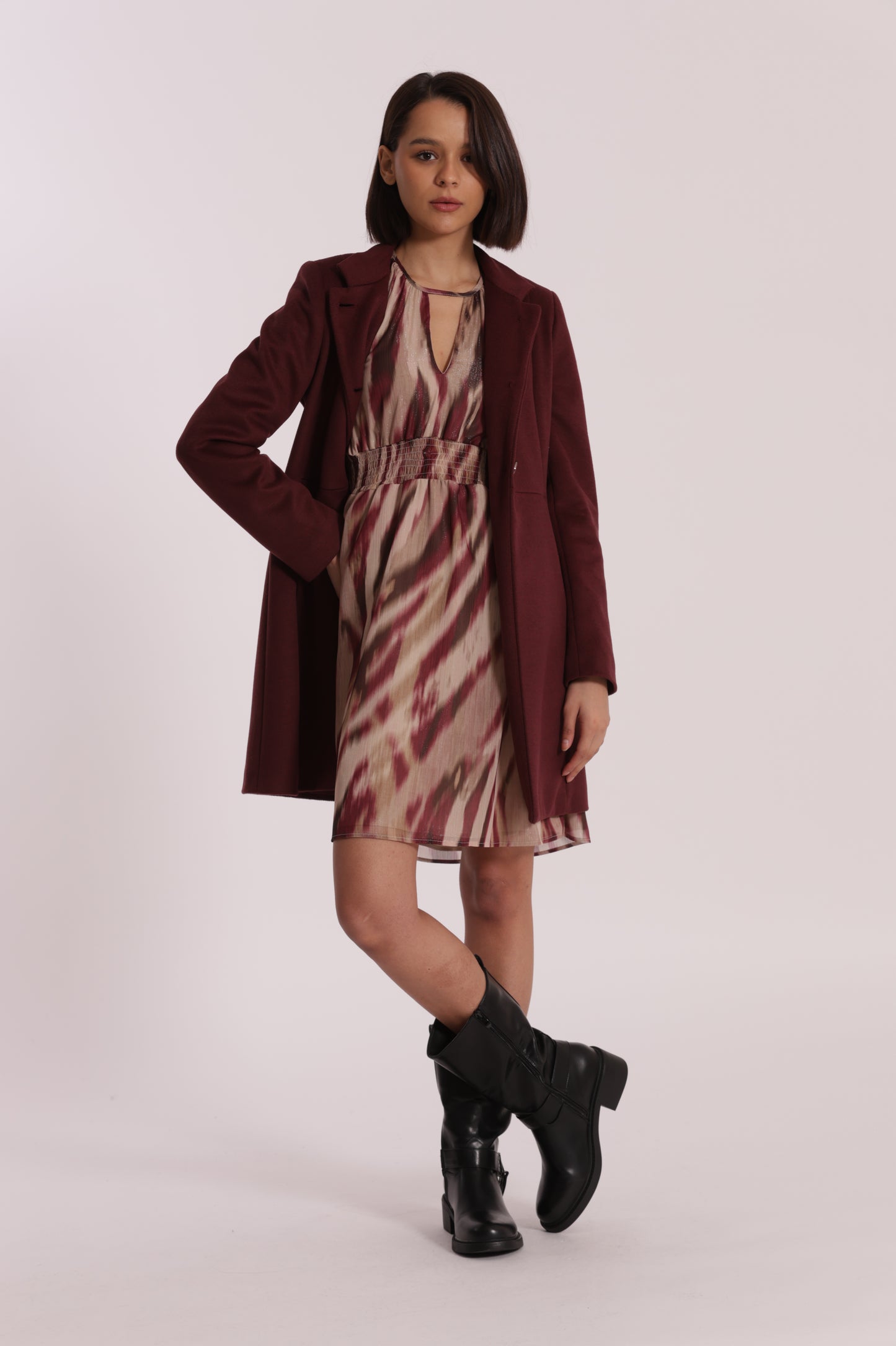 CAPPOTTO BARONETTO CON COLLO ALLA COREANA