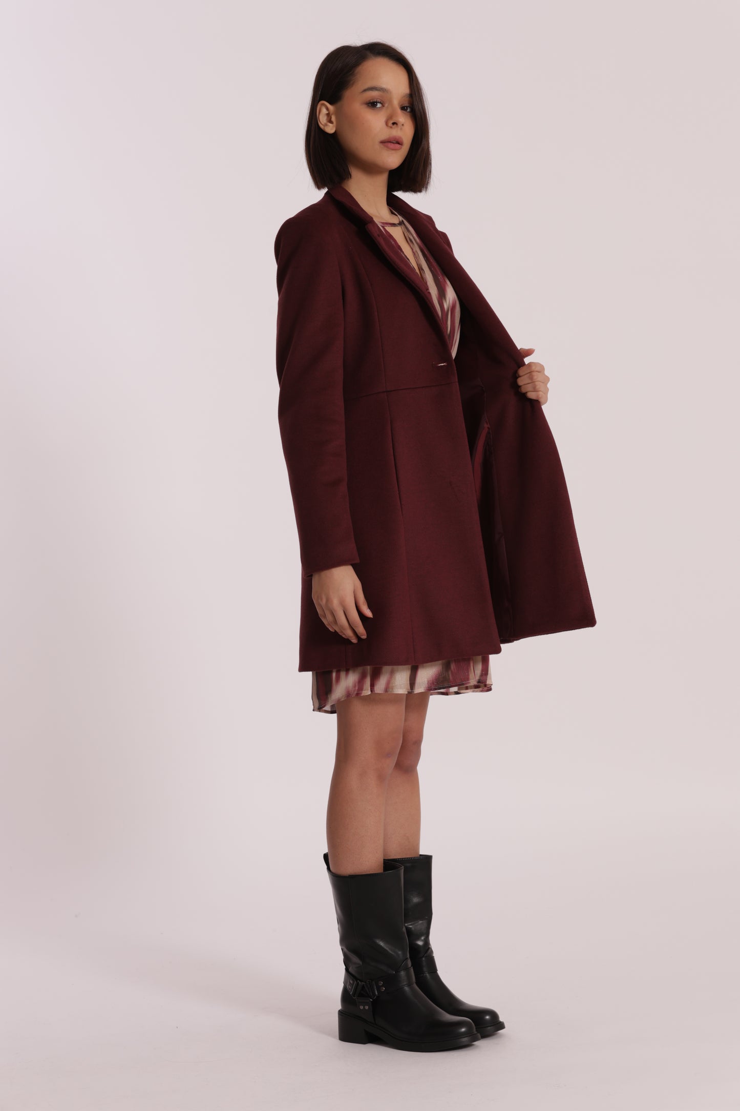 CAPPOTTO BARONETTO CON COLLO ALLA COREANA