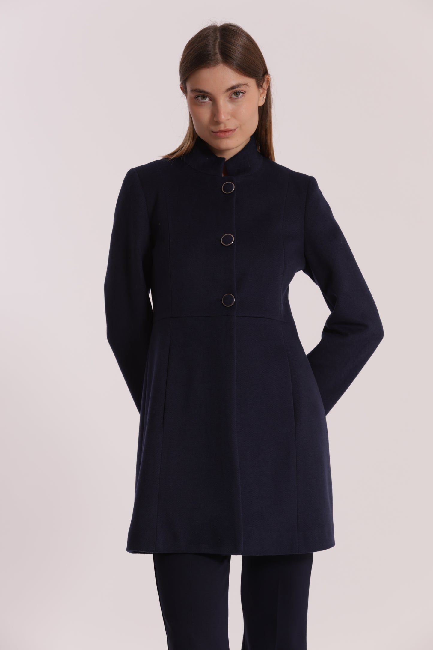 CAPPOTTO BARONETTO CON COLLO ALLA COREANA