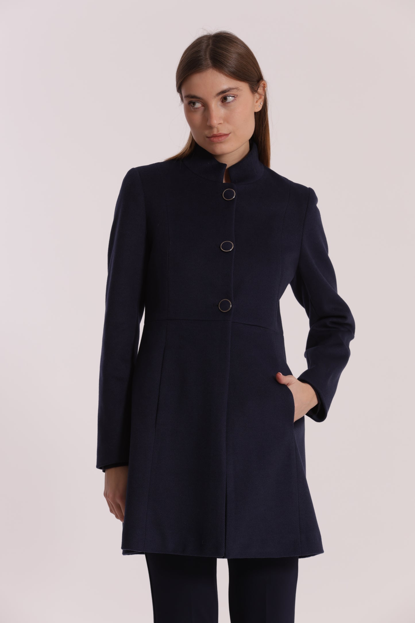 CAPPOTTO BARONETTO CON COLLO ALLA COREANA