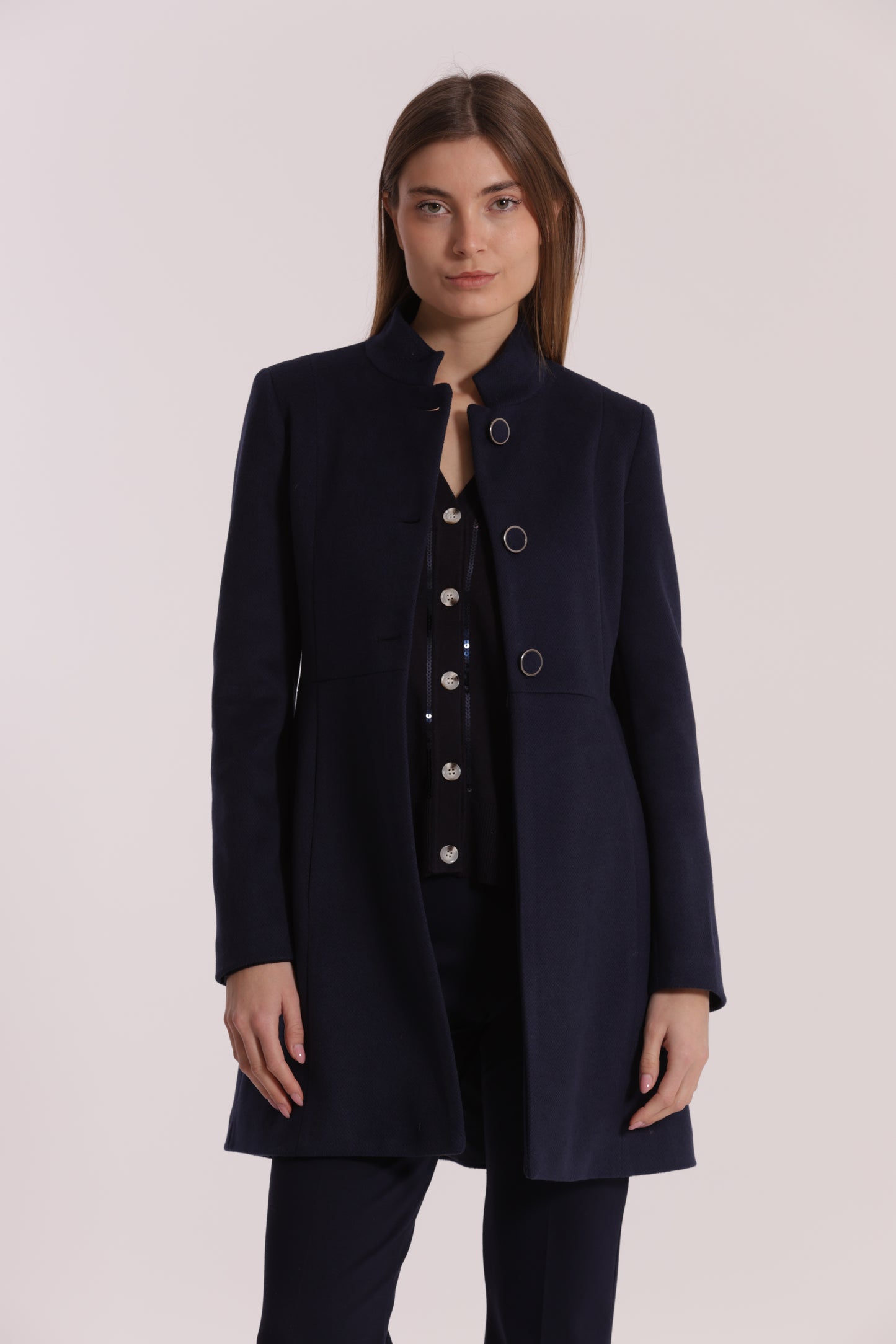 CAPPOTTO BARONETTO CON COLLO ALLA COREANA