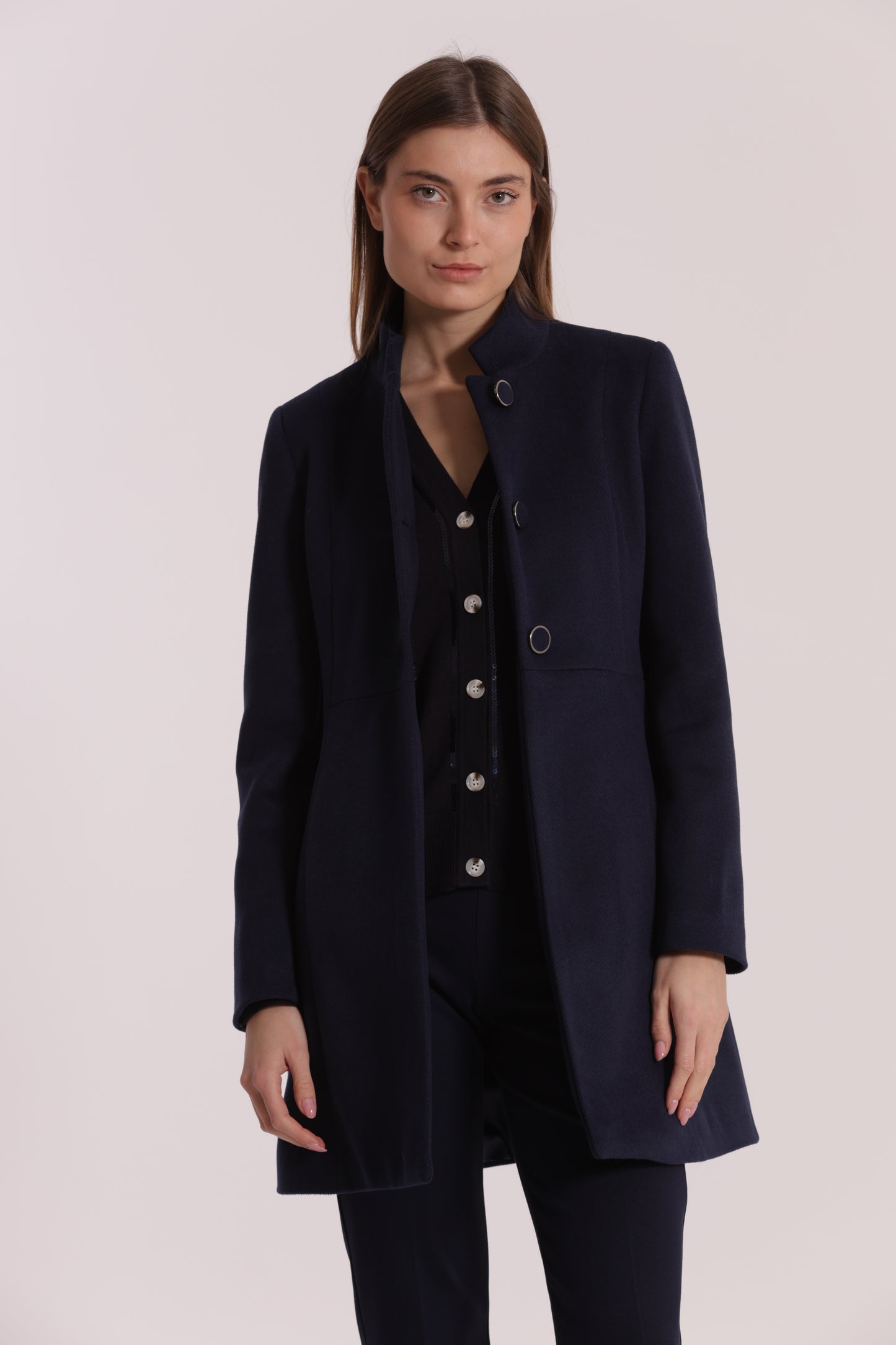 CAPPOTTO BARONETTO CON COLLO ALLA COREANA
