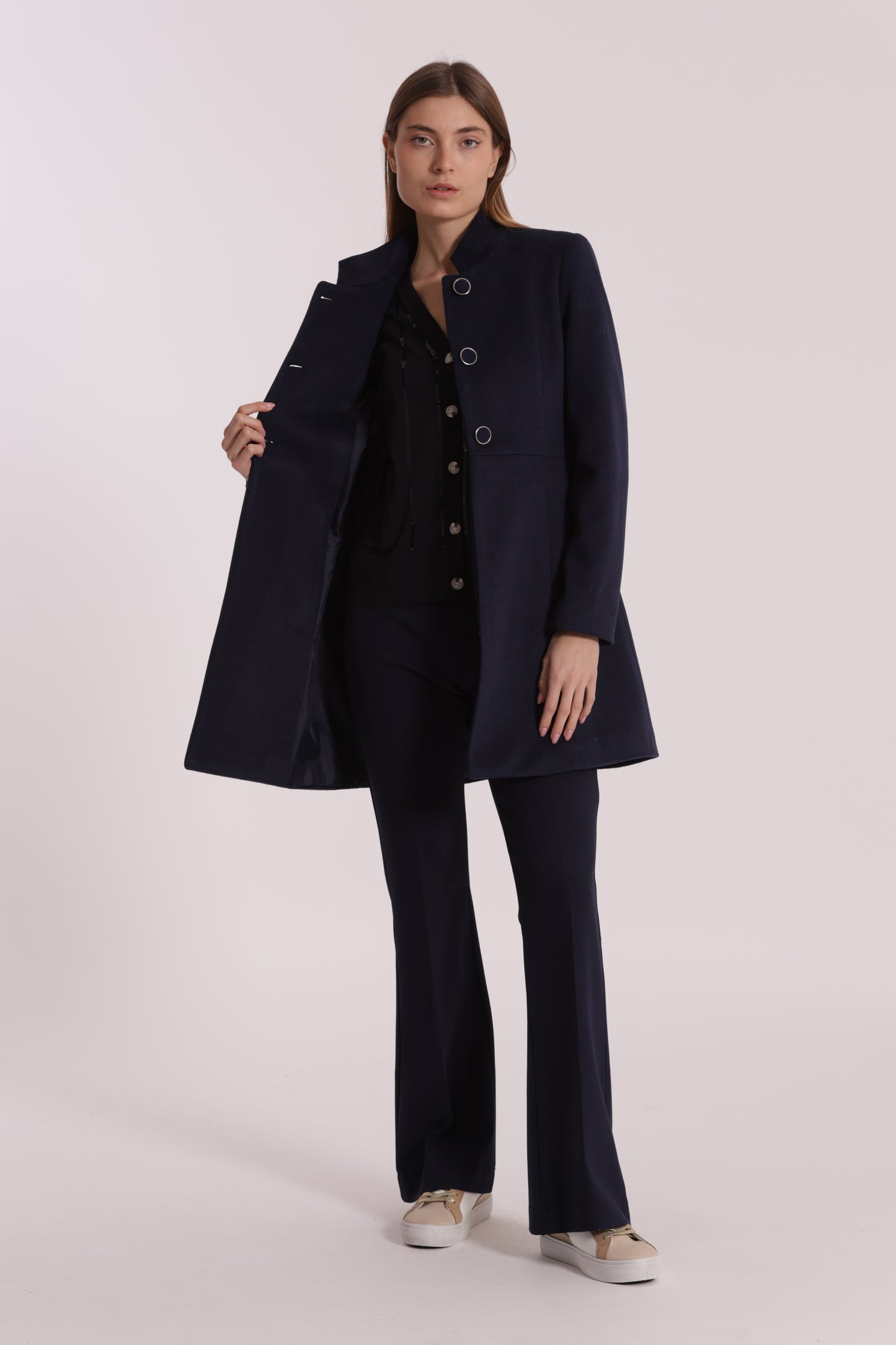 CAPPOTTO BARONETTO CON COLLO ALLA COREANA