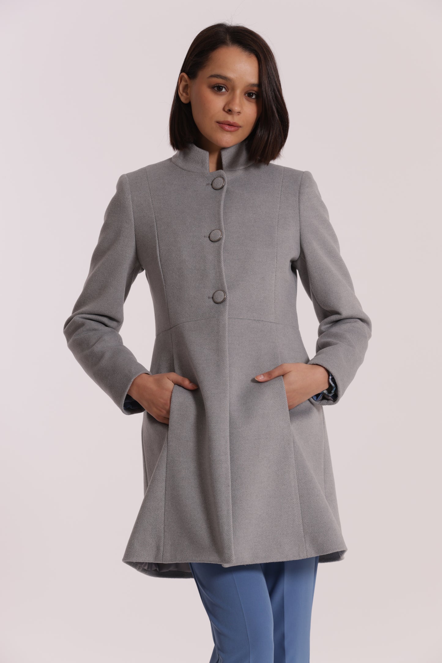 CAPPOTTO BARONETTO CON COLLO ALLA COREANA