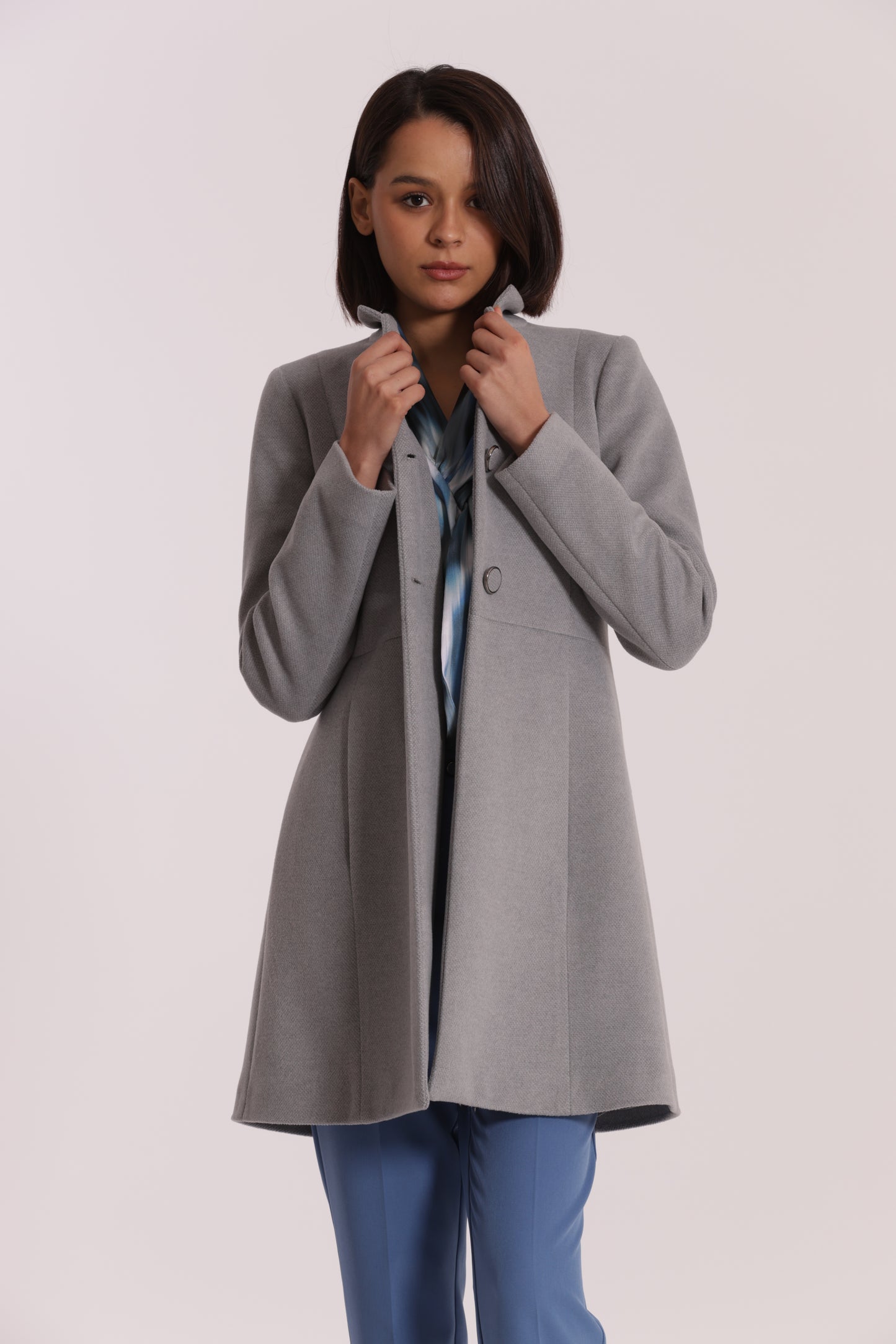 CAPPOTTO BARONETTO CON COLLO ALLA COREANA