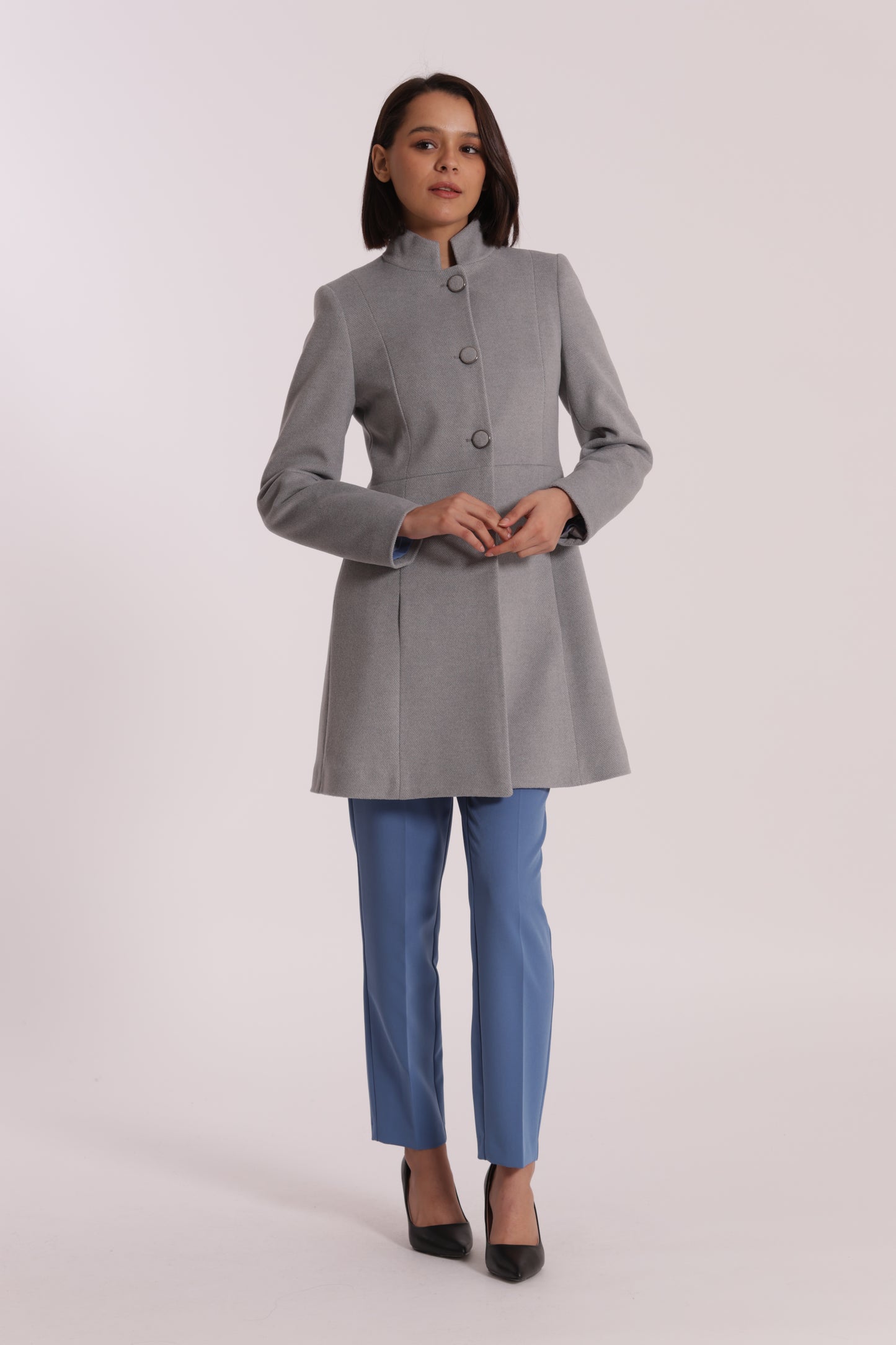 CAPPOTTO BARONETTO CON COLLO ALLA COREANA