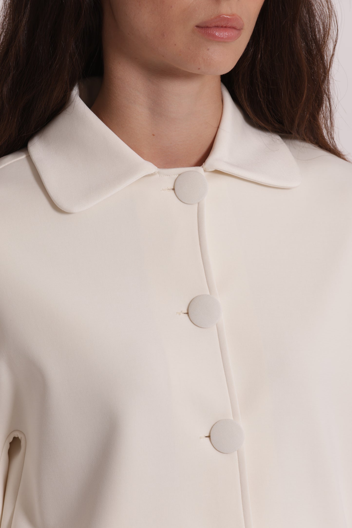 GIACCA IN NEOPRENE CON BOTTONI