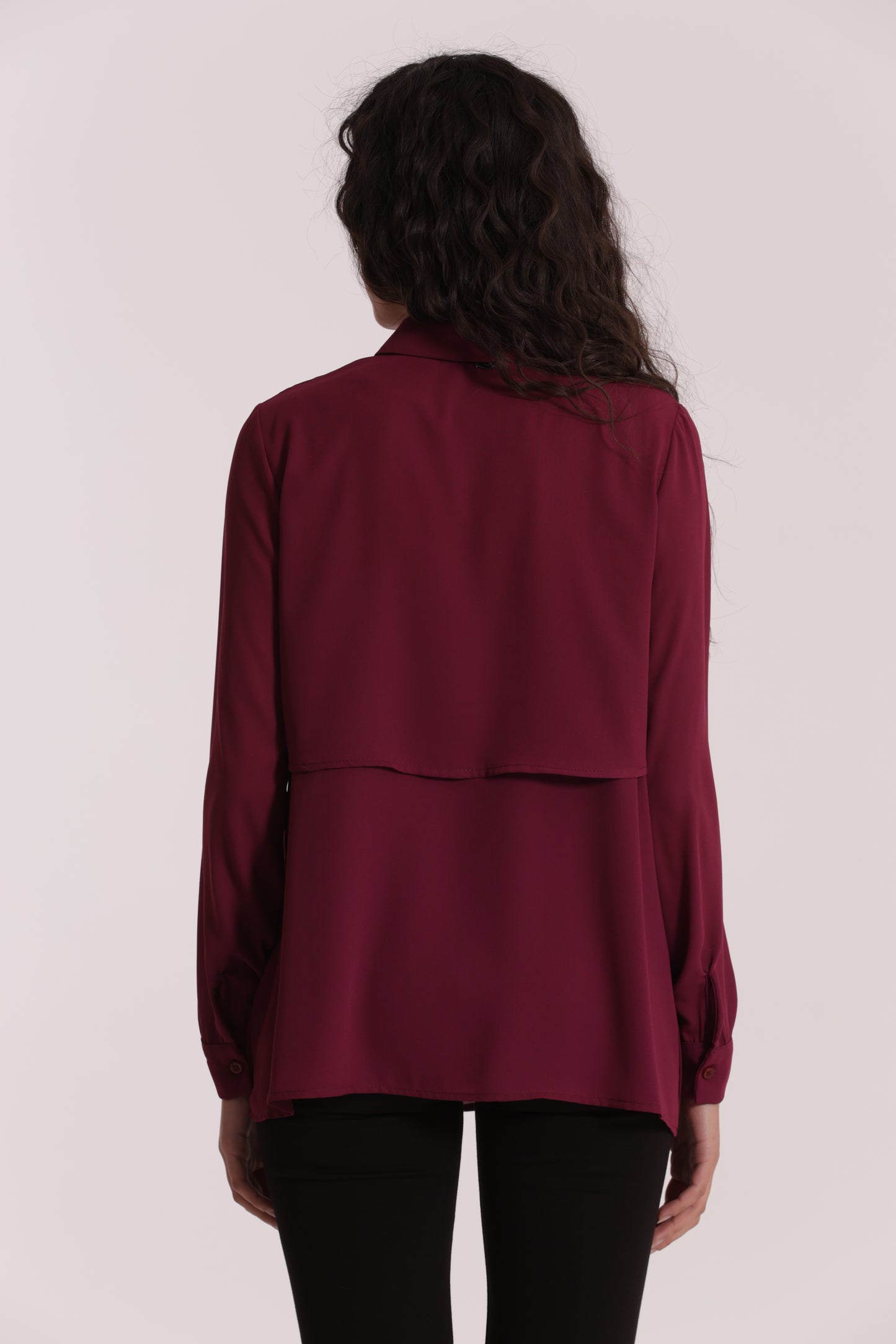 CAMICIA CROPPED CON BLUSA