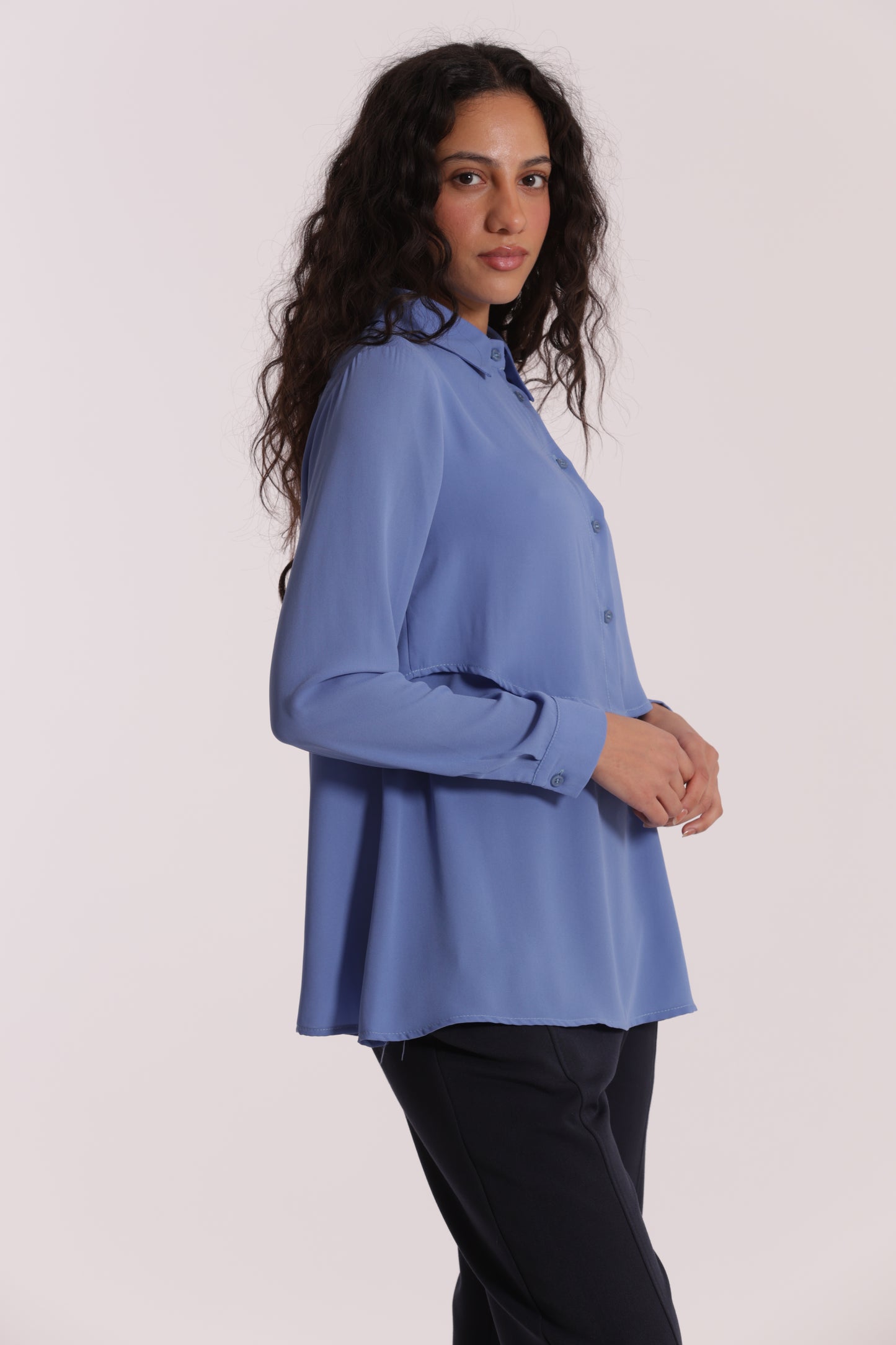 CAMICIA CROPPED CON BLUSA