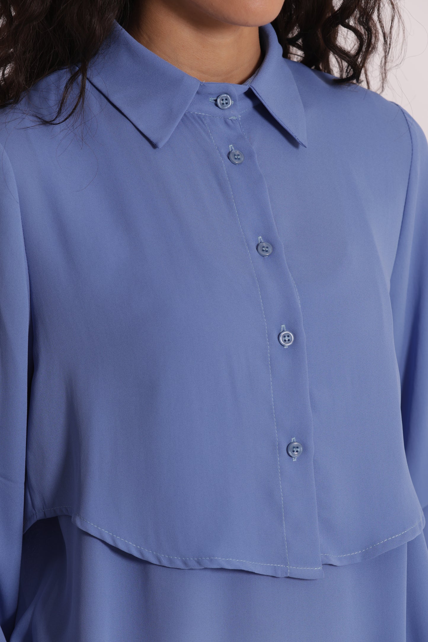 CAMICIA CROPPED CON BLUSA