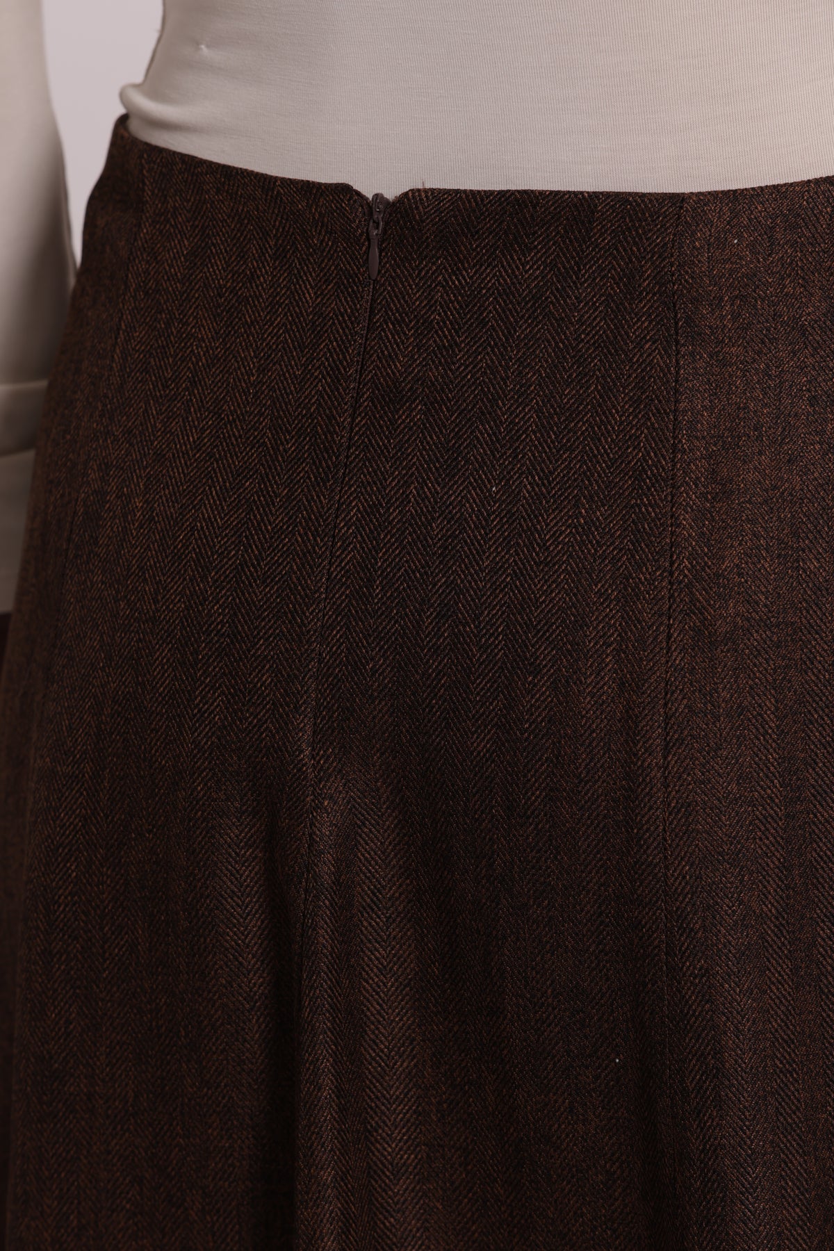 GONNA MIDI CON ZIP SUL RETRO