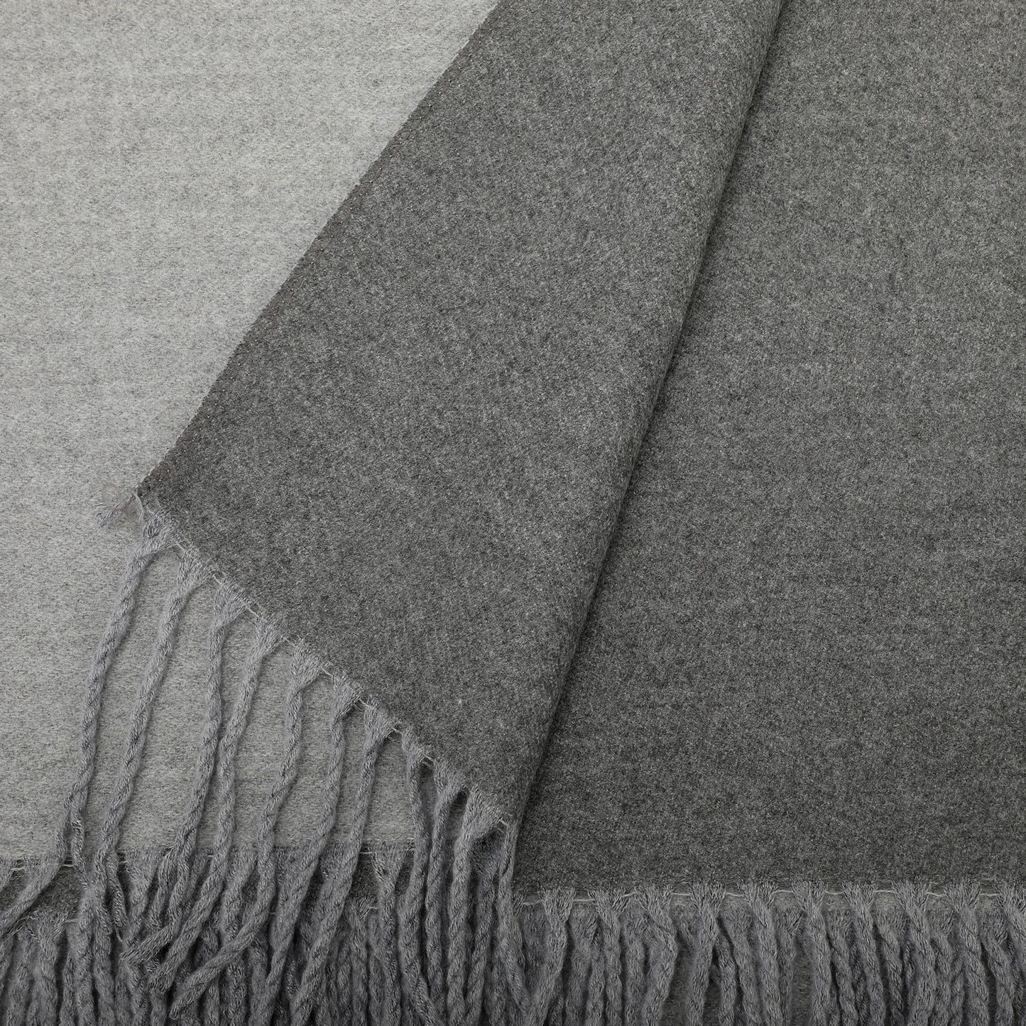 SCIARPA BICOLOR IN GRIGIO