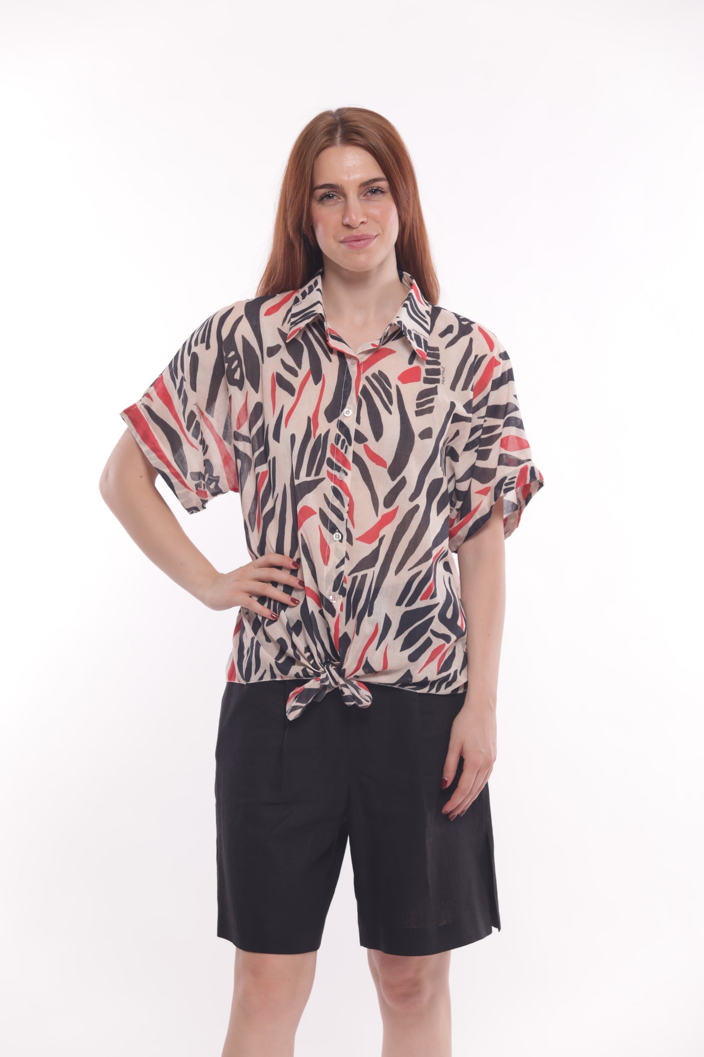 CAMICIA MANICHE CORTE FANTASIA MIRO'