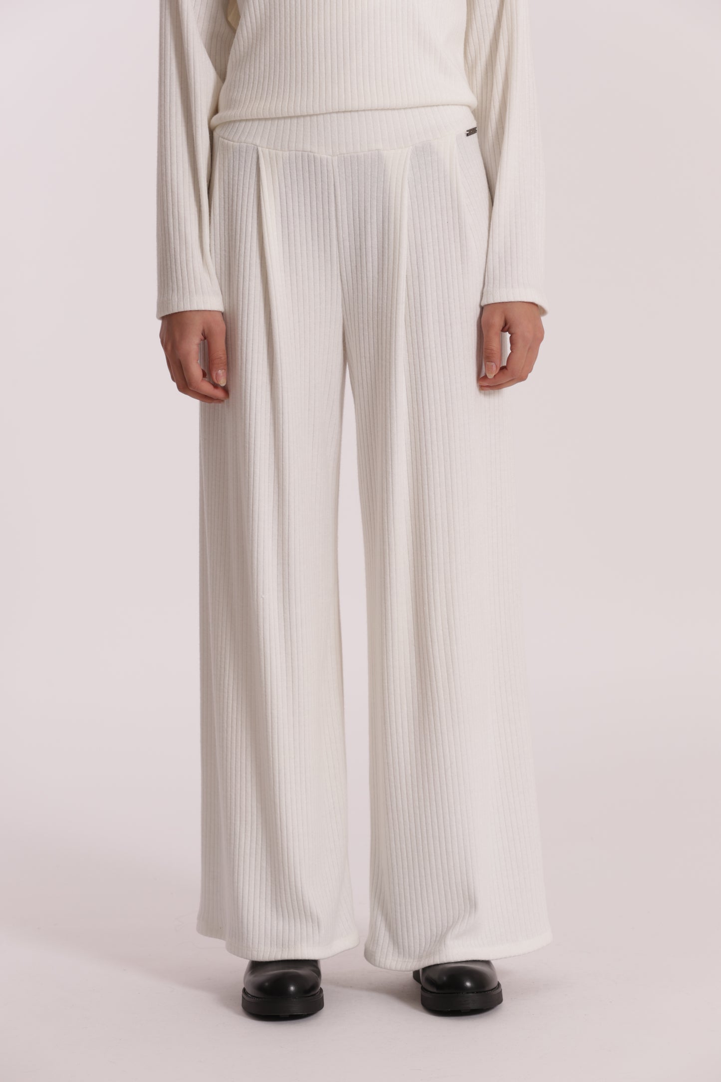 PANTALONE PALAZZO IN MAGLIA A COSTE