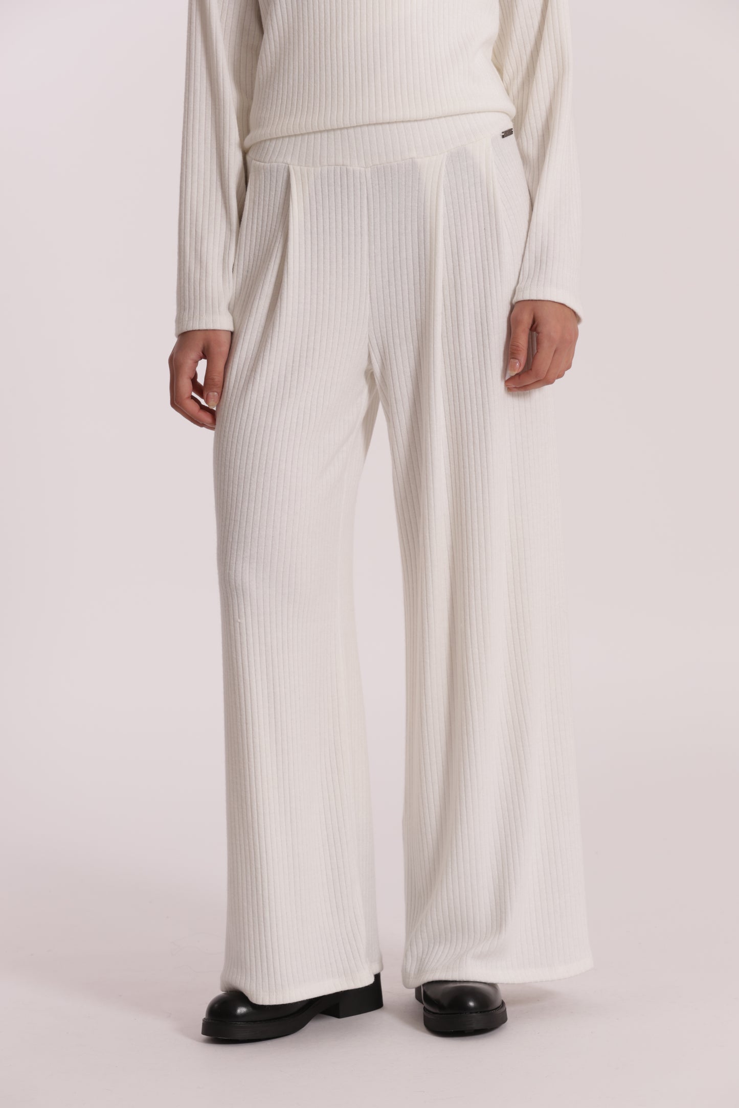 PANTALONE PALAZZO IN MAGLIA A COSTE