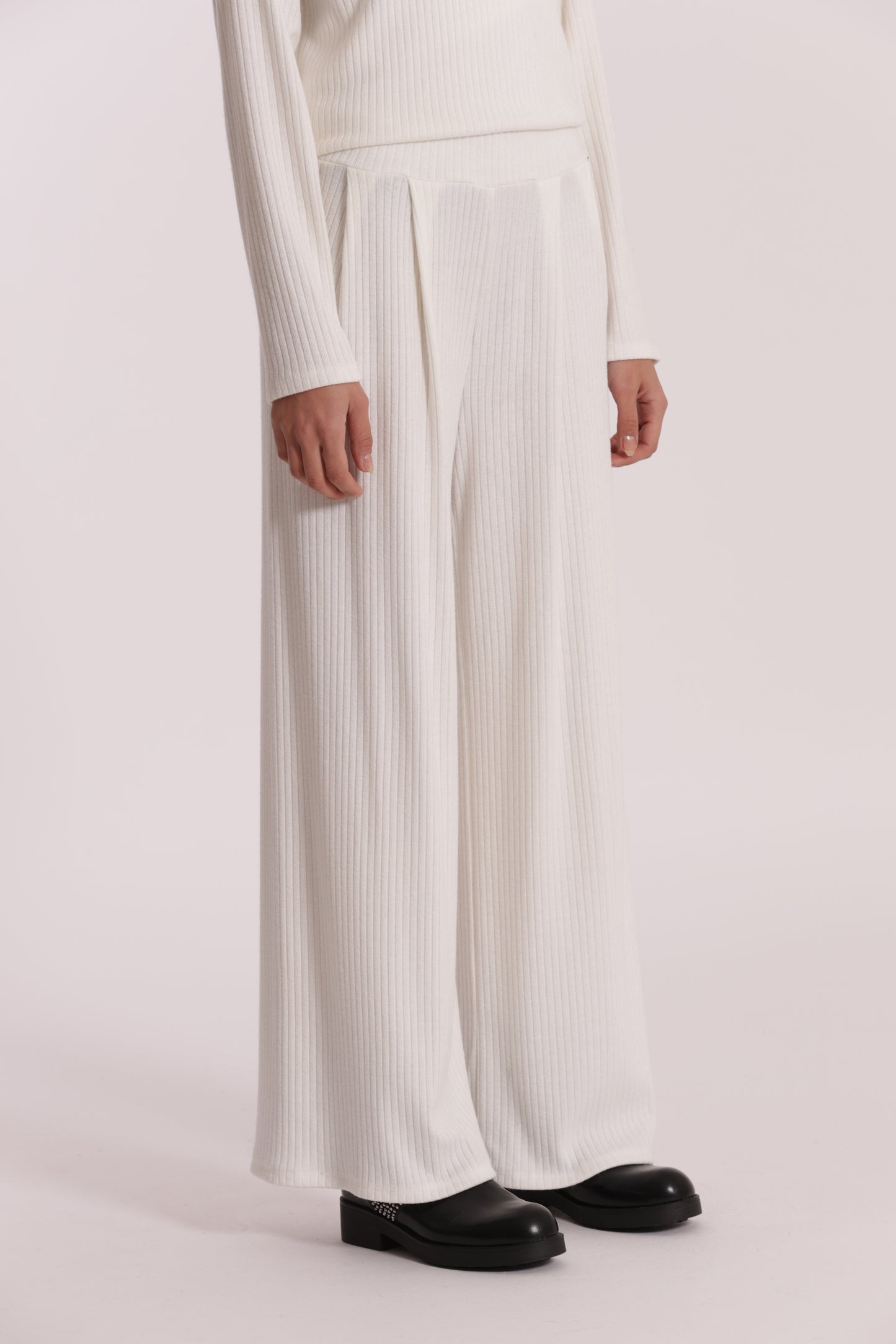 PANTALONE PALAZZO IN MAGLIA A COSTE