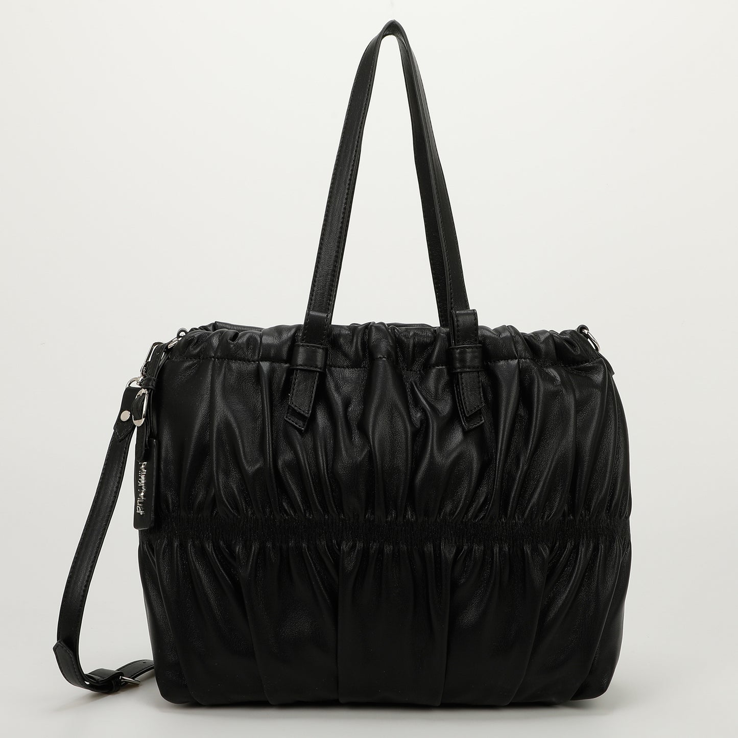 BORSA SHOPPER EFFETTO ARRICCIATO