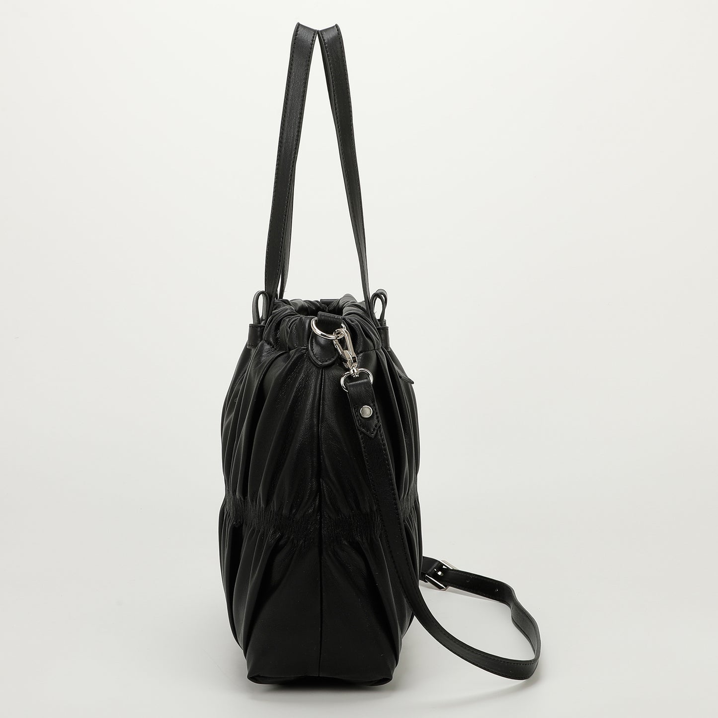 BORSA SHOPPER EFFETTO ARRICCIATO
