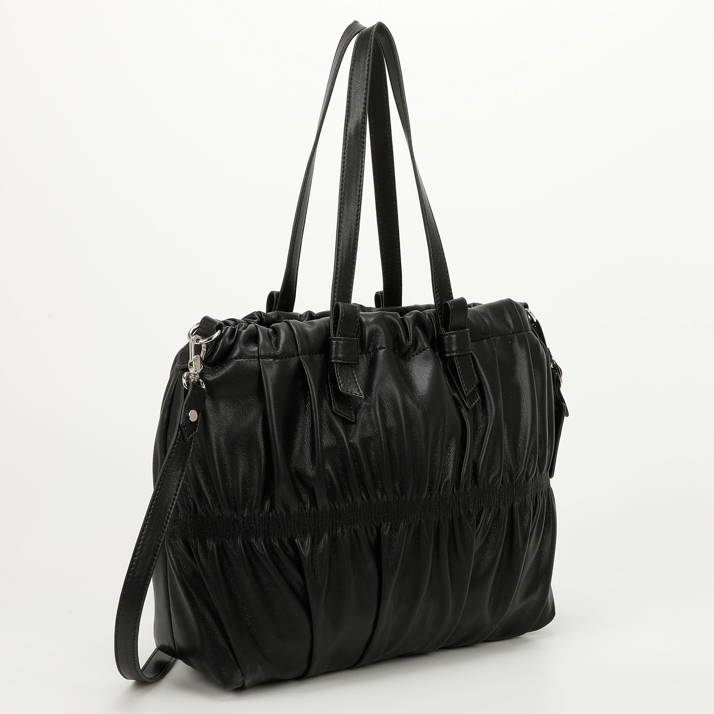BORSA SHOPPER EFFETTO ARRICCIATO