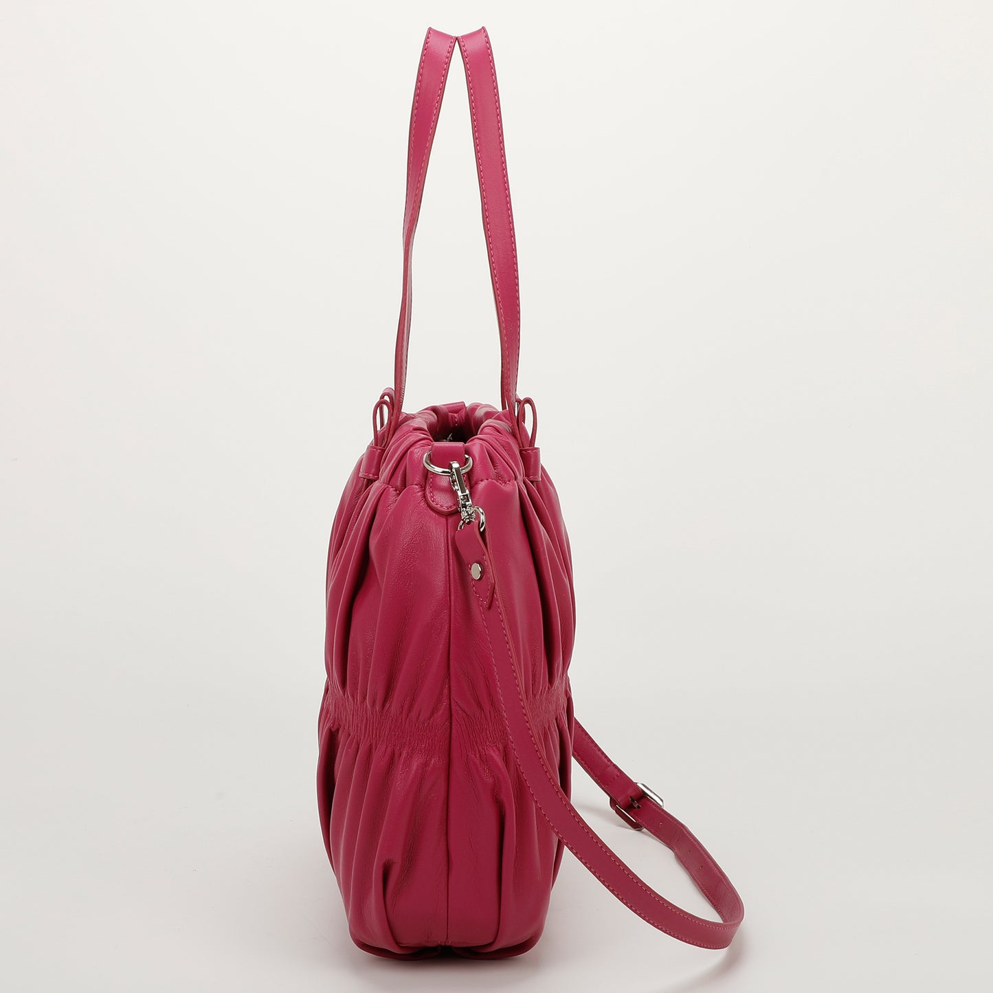 BORSA SHOPPER EFFETTO ARRICCIATO